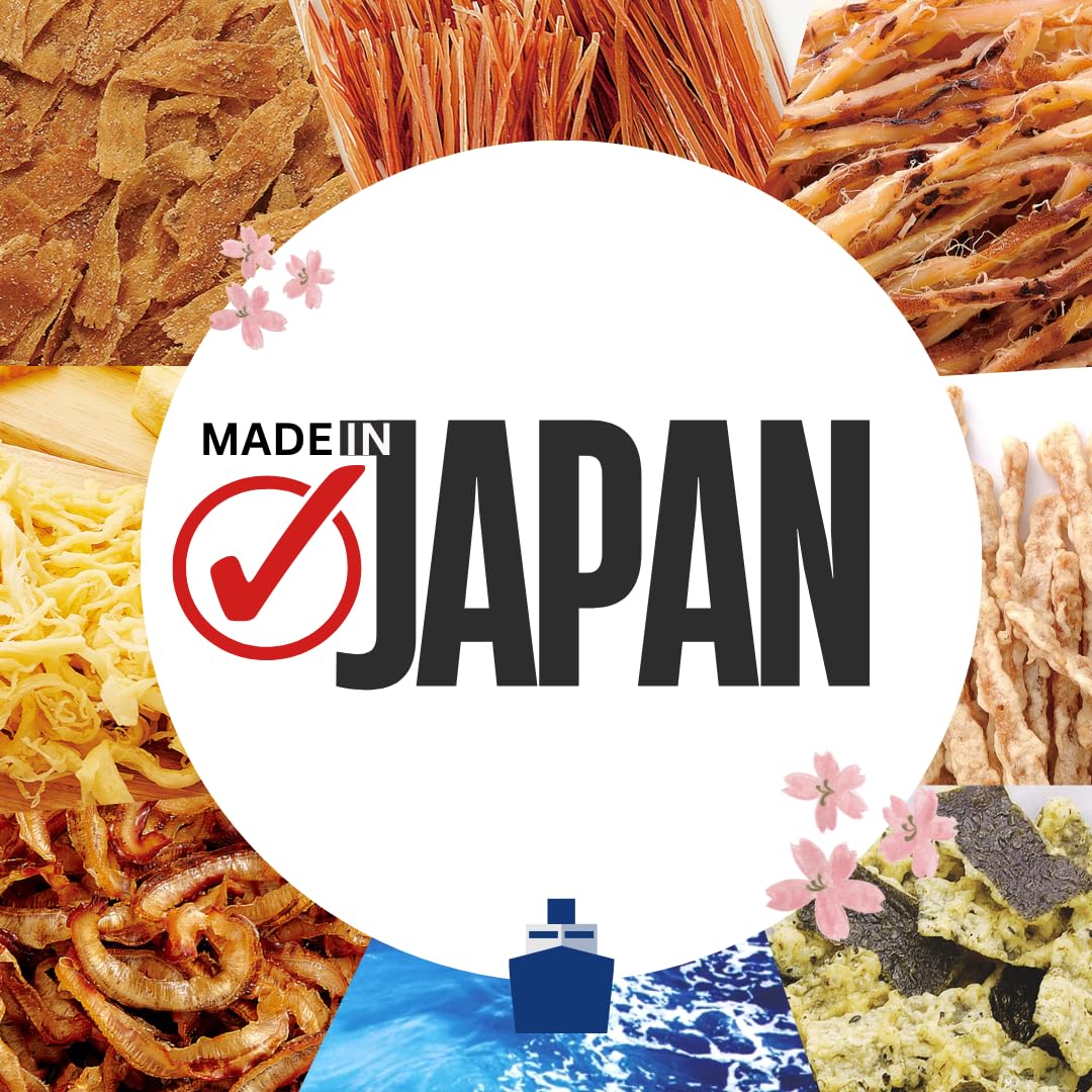 Crispy Japanese Tempura Snacks - Maruesu Fried Squid & Seaweed Combo Pack (16.9oz, 10x1.69oz Bags) | Authentic Otsumami Snacks from Japan | Perfect for Movie Nights, Office Snacking & Asian Food Lovers