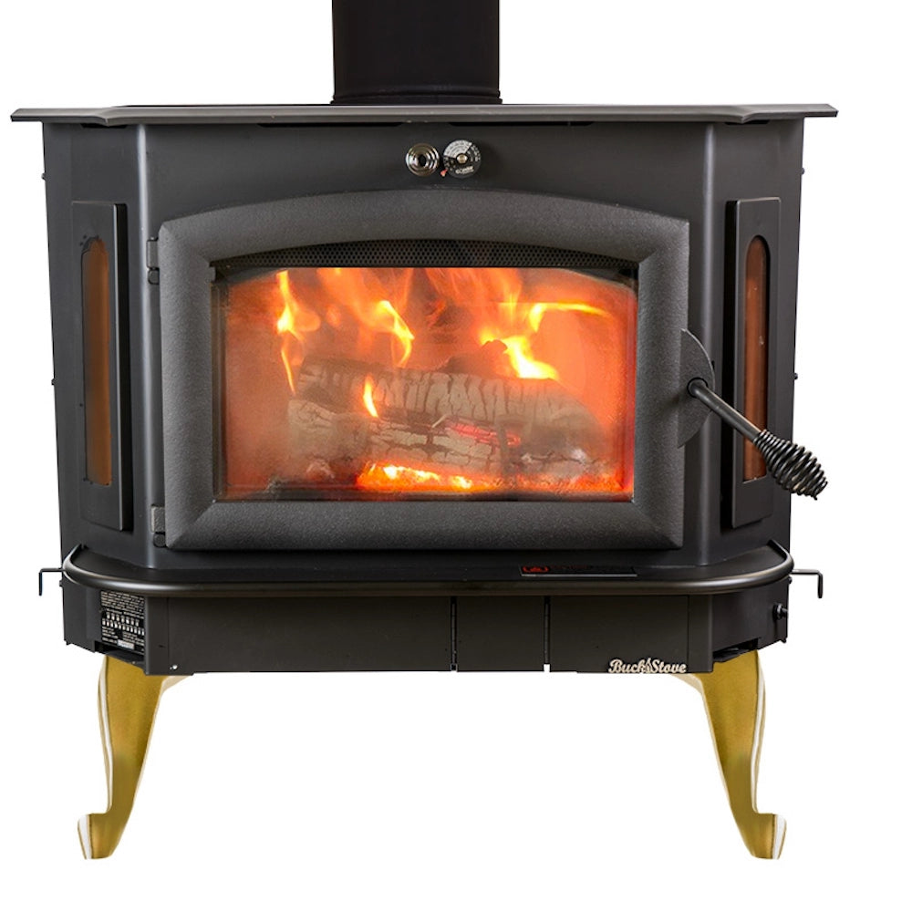 Buck Stove Model 91 Extra Large Catalytic Wood Stove for Home Heating - Efficient Fireplace Insert for Cabins, RV & Outdoor Living Spaces