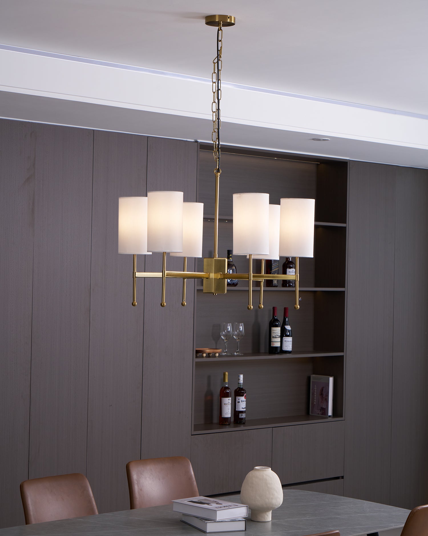Elegant Rhodes Crystal Chandelier - Modern Ceiling Light Fixture for Dining Room, Living Room & Bedroom | Energy Efficient LED Lighting for Home Decor