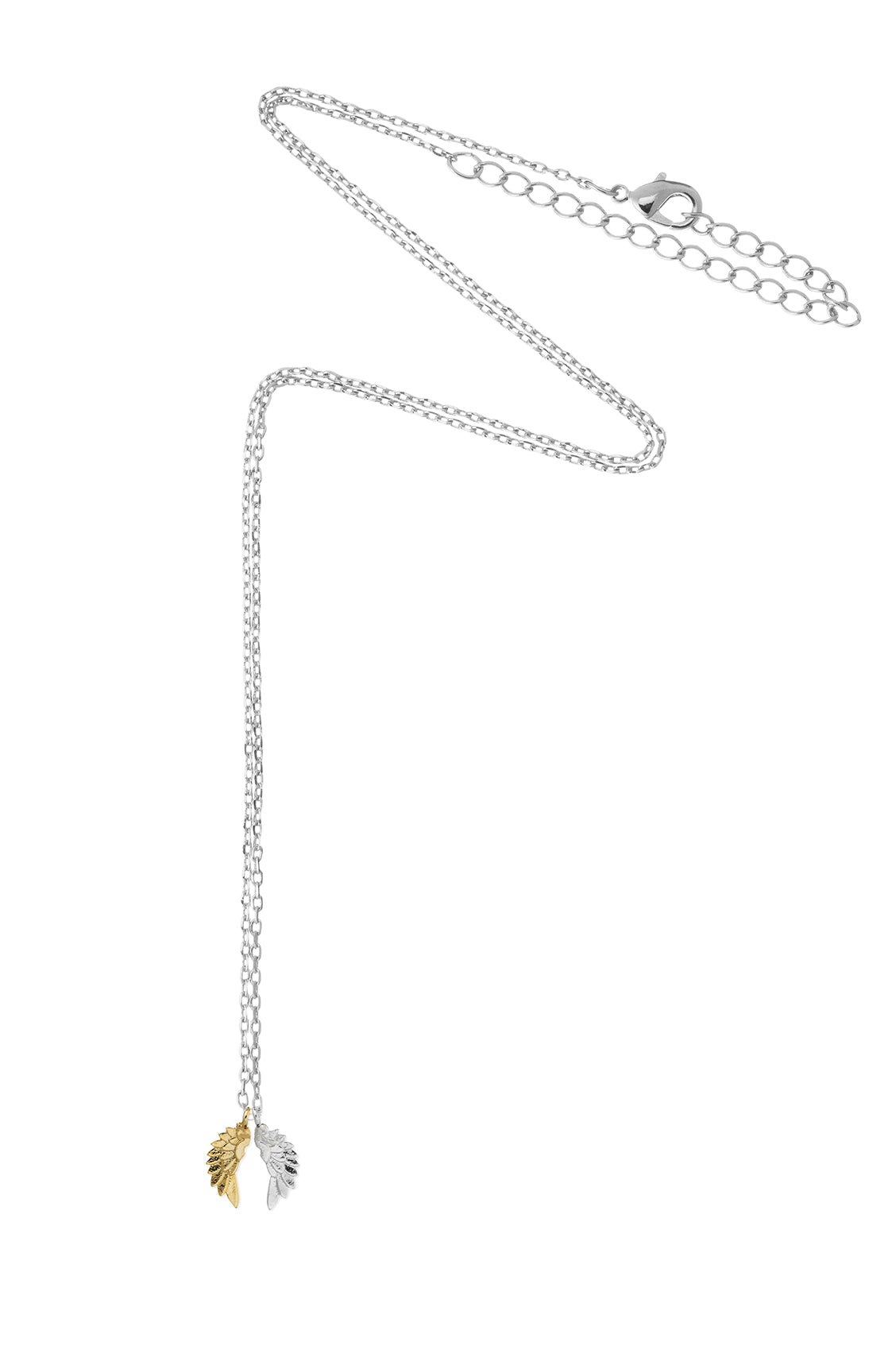 Wings Necklace Eb1131C - Elegant Silver Wing Pendant for Women - Perfect for Everyday Wear, Gifts & Special Occasions