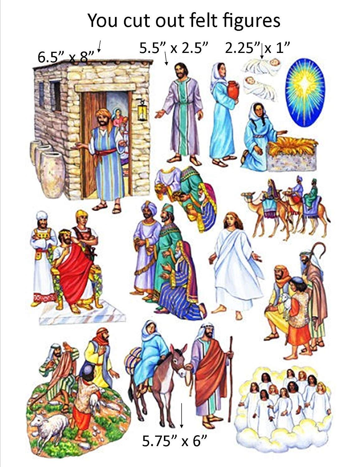 Story Time Felts - 13 Jesus Bible Stories Set with Parables, Miracles, Birth & Crucifixion Felt Figures | Flannel Board for Kids Ages 6+ | Sunday School, Homeschool & Family Bible Study Activities