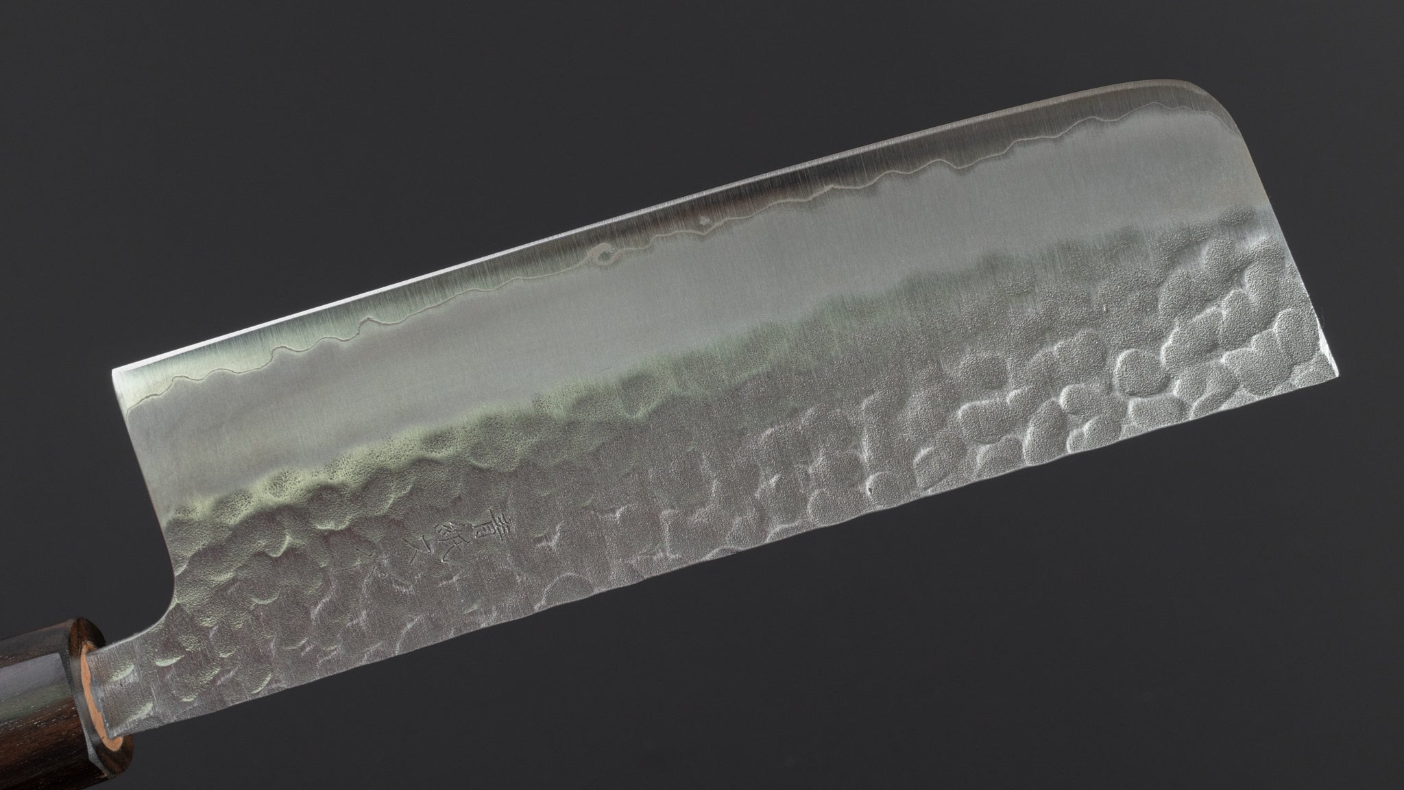 Hitohira Futana SB Migaki Tsuchime Nakiri 165mm Japanese Nakiri Knife - Cherry Wood Handle - Professional Vegetable Knife for Chopping, Slicing & Meal Prep