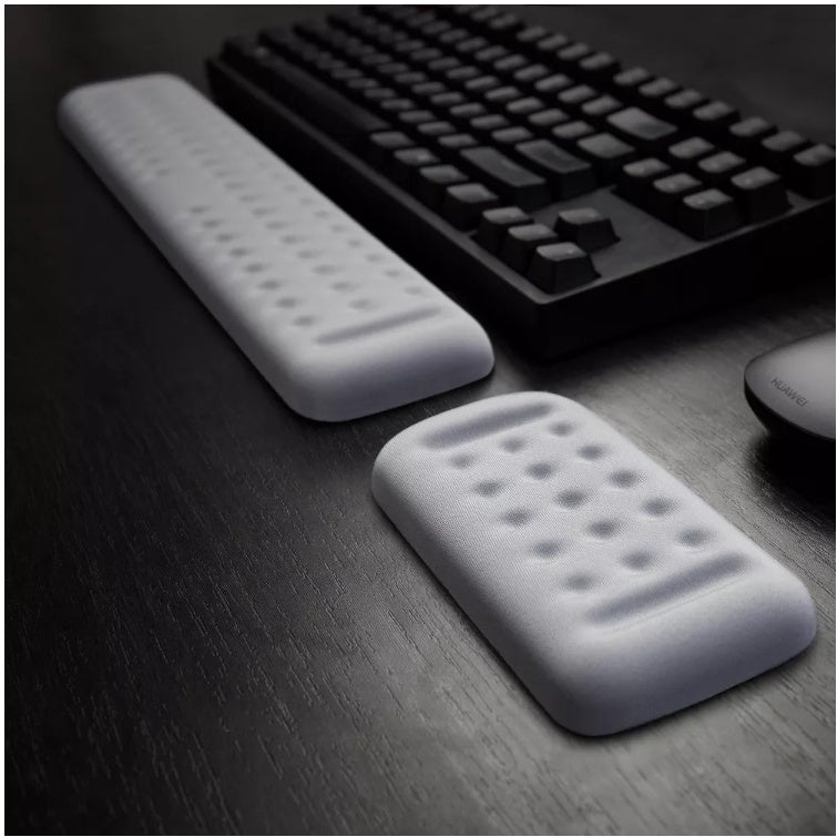 Vaydeer Ergonomic Memory Foam Mouse & Keyboard Wrist Rest - Comfort Support for Gaming, Typing & Office Work - Reduce Wrist Pain & Fatigue for PC, Laptop Users