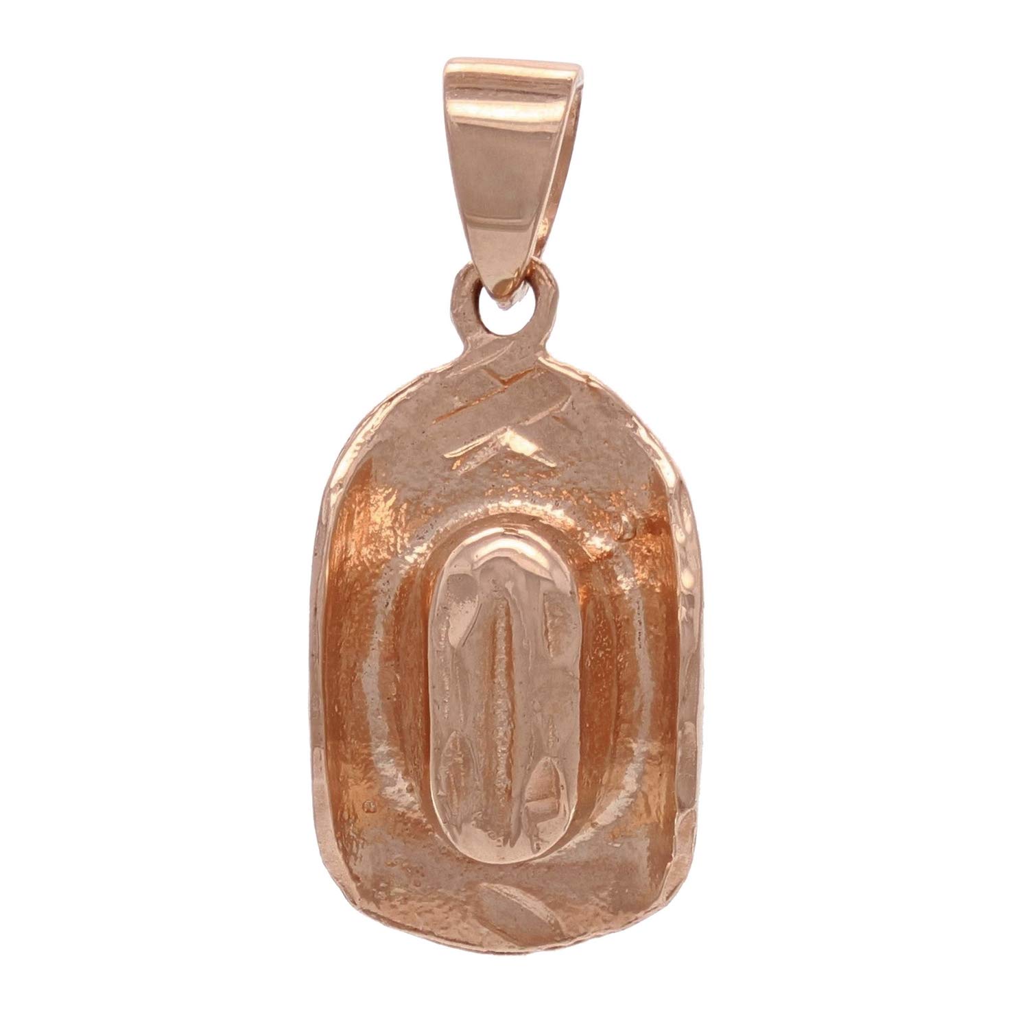 14K Yellow, White, or Rose Gold 3D Cowboy Hat Charm Pendant - Western Jewelry for Necklace, Bracelet, or Gift - Perfect for Rodeo, Country Music Festivals & Western-Themed Parties
