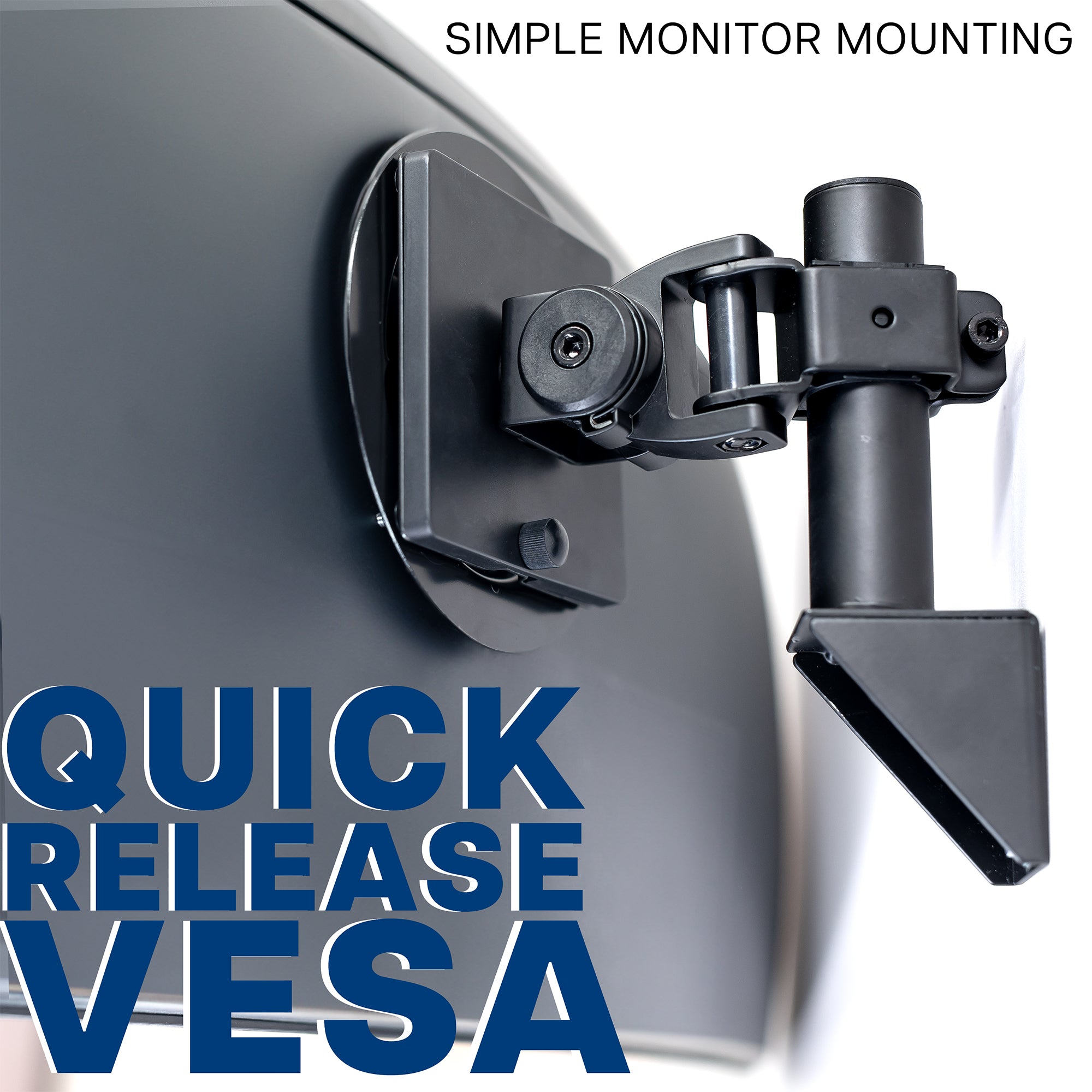 Ultrawide Monitor Wall Mount Bracket - Heavy Duty Single Arm Stand for 32 to 49 Inch Screens - Perfect for Home Office, Gaming Setup & Workspace Organization