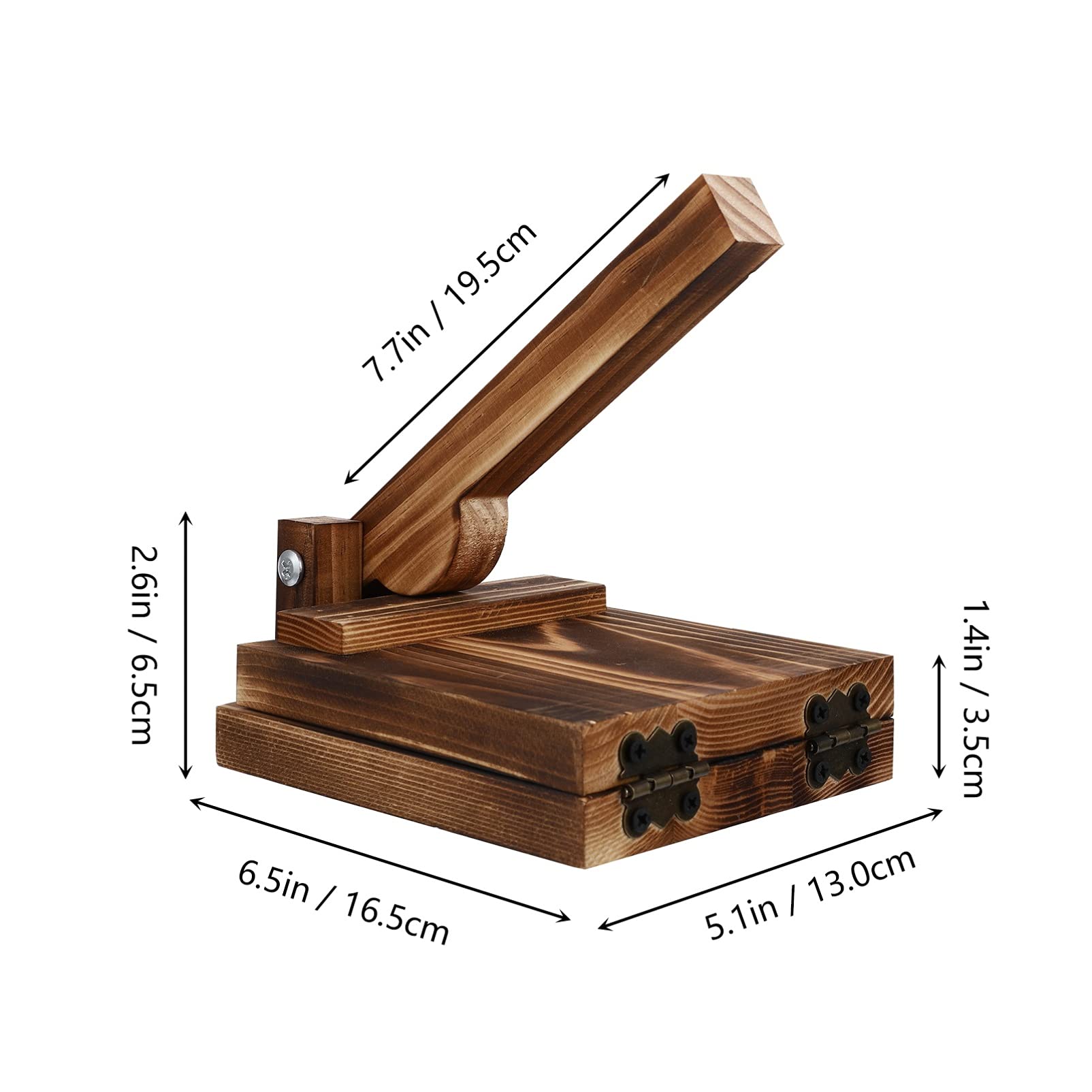 Premium Wooden Dumpling Maker - Handheld Dough Press Tool for Homemade Dumplings, Pastries, Tortillas, Pancakes, Ravioli & Chapati | Perfect for Asian Cuisine, Italian Pasta & Mexican Dishes | Kitchen Essential for Home Cooks & Bakers
