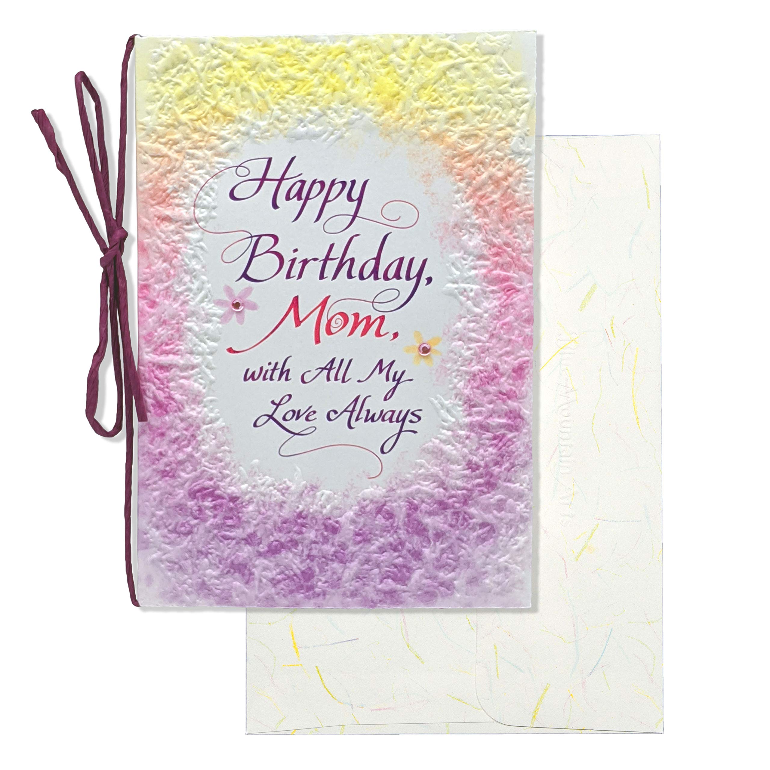 Blue Mountain Arts Birthday Card for Mom - Heartfelt Happy Birthday Greeting with Love | Perfect for Mother's Birthday Celebration & Special Occasions