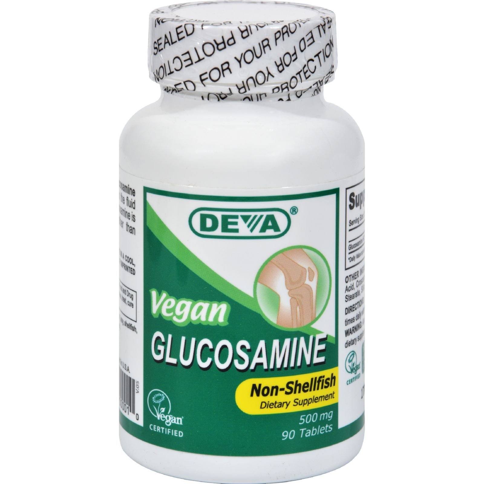 DEVA Vegan Glucosamine Supplement - 90 Capsules | Plant-Based Joint Support for Active Lifestyles & Vegan Diets | Perfect for Athletes, Yoga Practitioners & Plant-Based Nutrition
