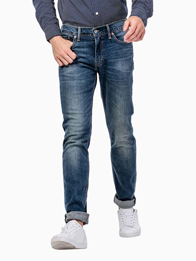 Levi's Men's 511 Slim Fit Stretch Jeans in Throttle Blue | Comfortable & Stylish Denim Pants for Casual Wear, Work & Everyday Outfits