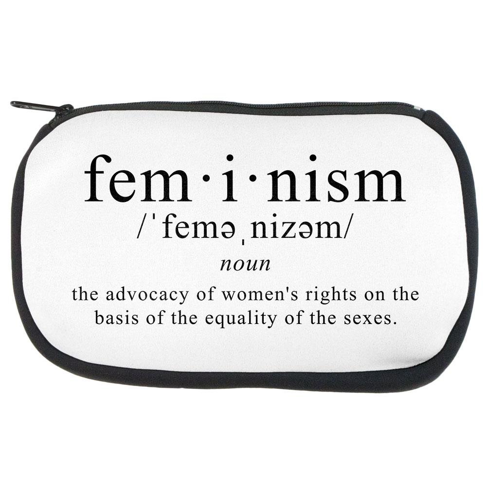 Feminism Definition Makeup Bag - Waterproof Cosmetic Pouch for Women - Perfect for Travel, Gym & Daily Essentials Storage