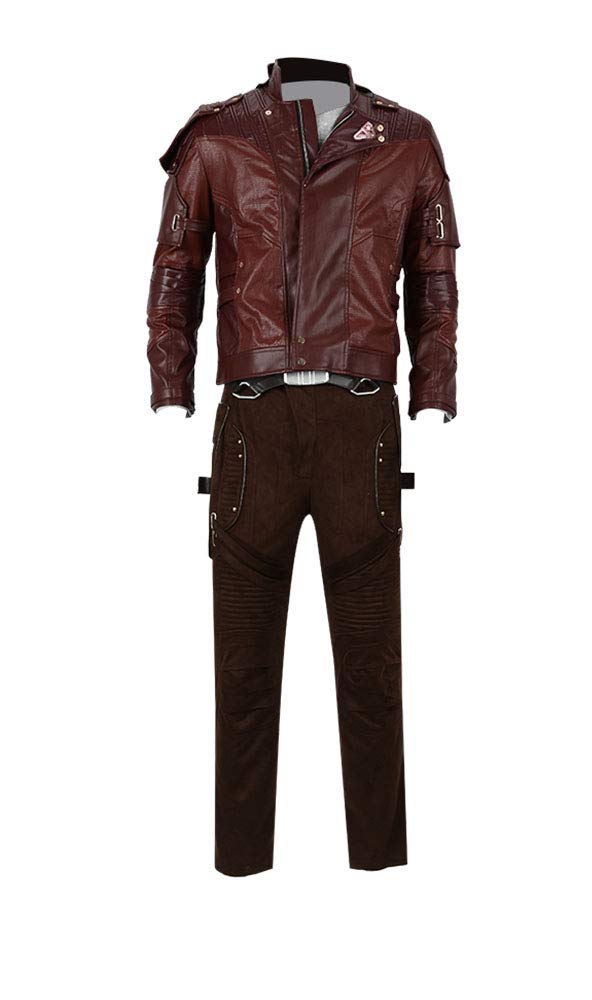 Guardians of The Galaxy Star-Lord Deluxe Leather Costume - Peter Quill Halloween Cosplay Outfit for Adults | Perfect for Comic Con, Cosplay Events & Movie-Themed Parties