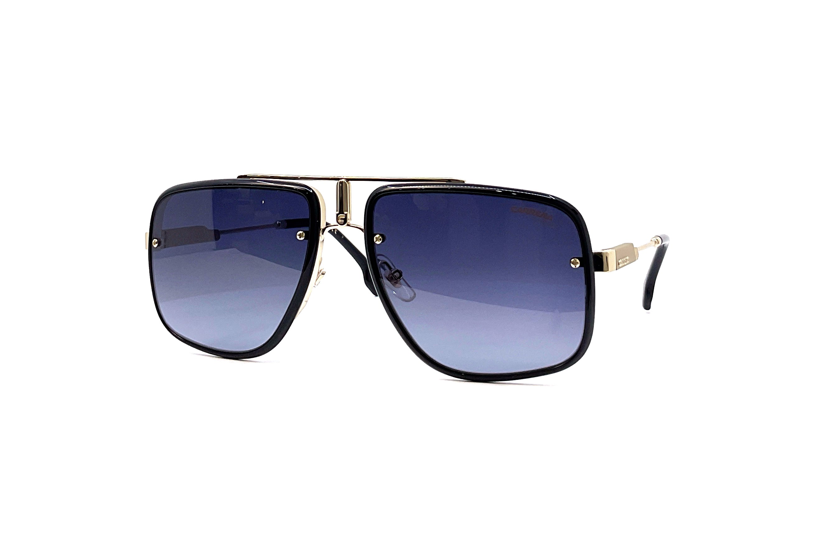 Carrera Glory II Sunglasses - Gold & Black Aviator Style for Men & Women | UV Protection, Polarized Lenses | Perfect for Driving, Beach, and Outdoor Activities