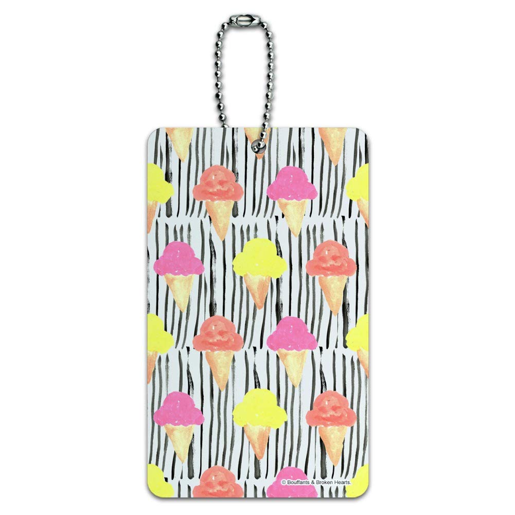 Premium Ice Cream Cones - Delicious Waffle Cones for Desserts & Parties | Durable Luggage Tags & Suitcase ID Cards for Travel Accessories | Perfect for Summer Treats & Airport Identification
