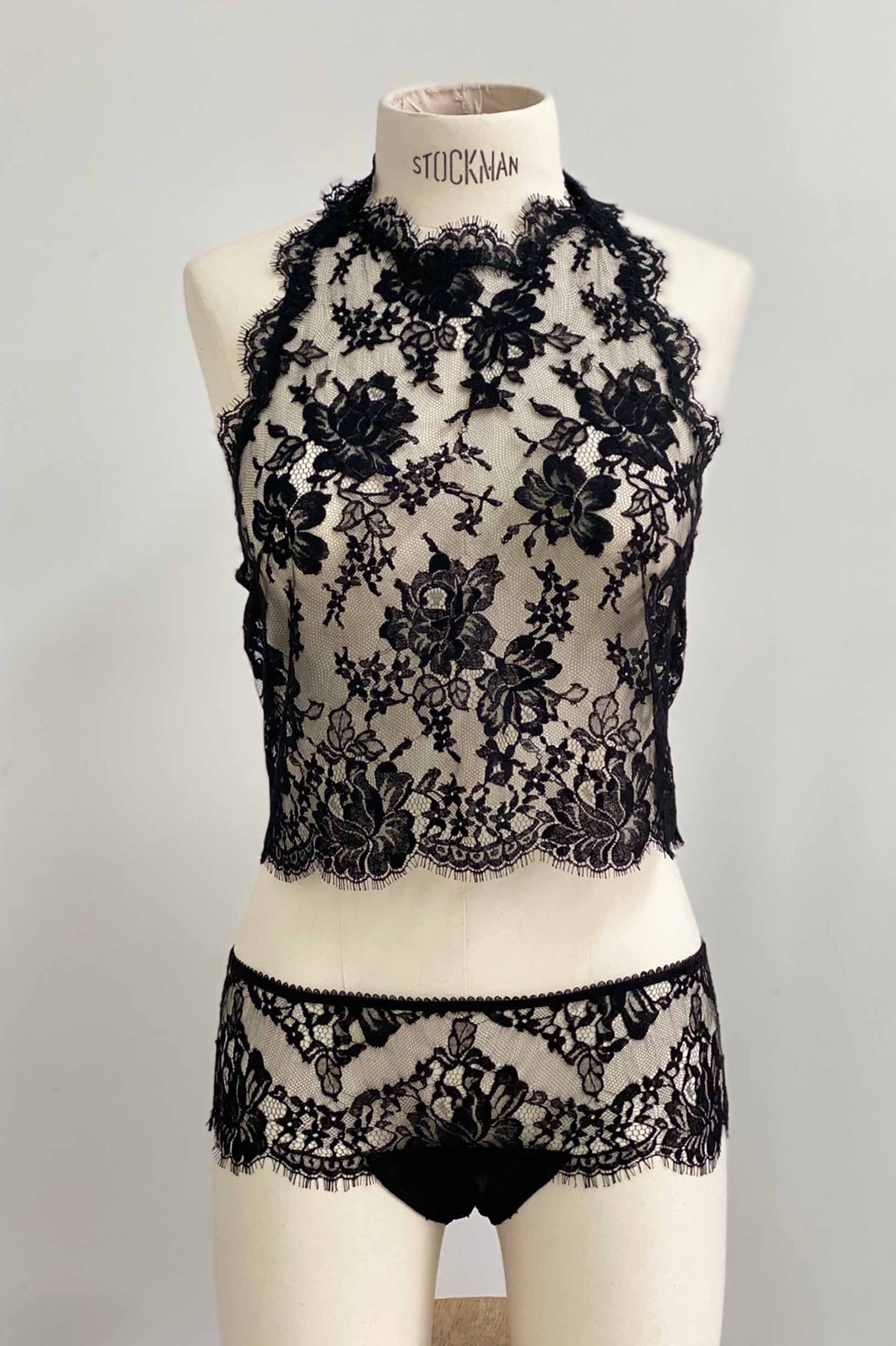 Dominique Black French Lace Bolero Shrug Jacket - Elegant Women's Cover-Up for Weddings, Parties & Evening Events