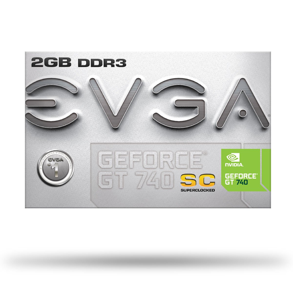 EVGA GeForce GT 740 Superclocked Single Slot 2GB DDR3 Graphics Card (02G-P4-2742-KR) - Boost Gaming & Video Editing Performance for PC Builds & Workstations