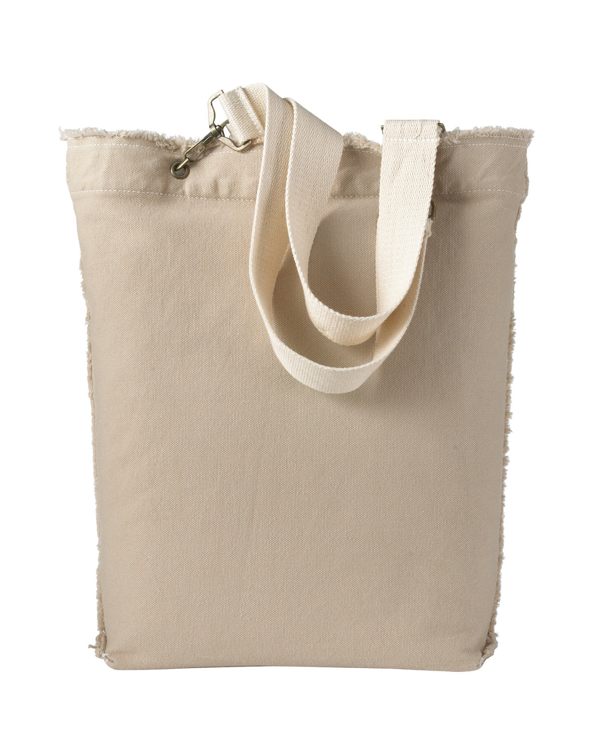 Authentic Pigment 1906 Direct Dyed Raw Edge Canvas Tote Bag - Stylish & Durable for Shopping, Beach & Everyday Use