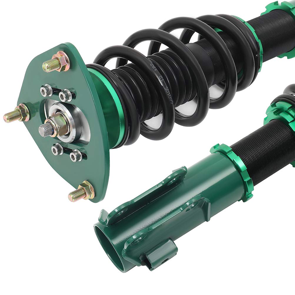 ECCPP Adjustable Coilover Suspension Kit - Height Adjustable Struts & Coil Spring Shocks for 2011-2015 Hyundai Genesis Coupe | Performance Upgrade | Green | Perfect for Street Racing & Track Day Use