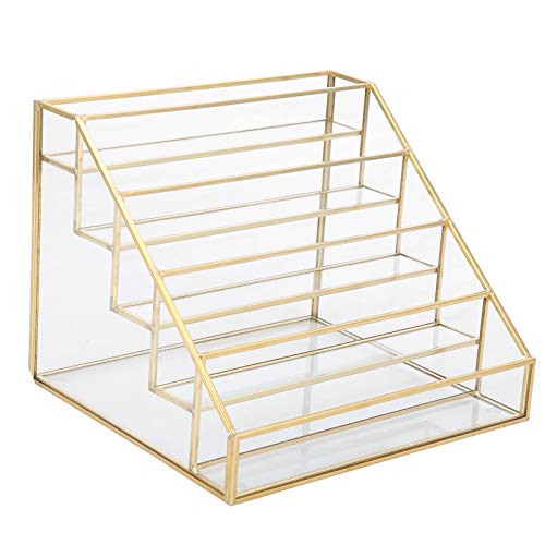 Professional Large Capacity Nail Polish Organizer & Display Rack - Essential Oil, Lipstick & Makeup Cosmetics Storage (S) - Perfect for Salon, Home Vanity & Beauty Counter Organization