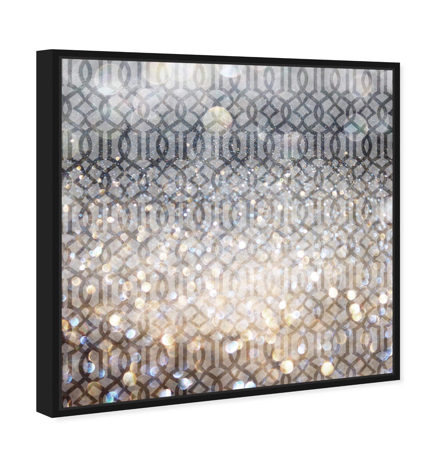 Abstract Framed Wall Art Canvas Prints 'Floresque' Floral Patterns - Modern Home & Office Decor for Living Room, Bedroom, Dining Area