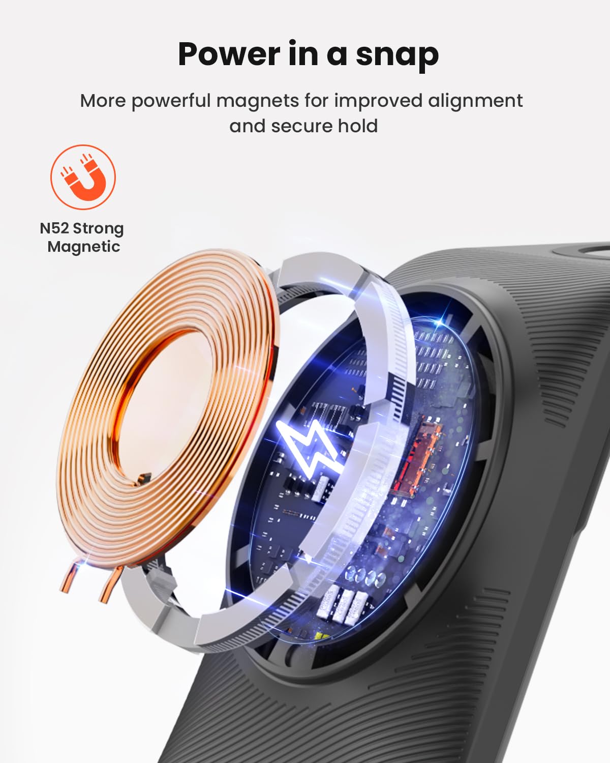 GEEKERA Magnetic 3-in-1 Wireless Charging Station for iPhone 16/15/14/13/12 Series, Apple Watch Ultra/SE/9/8/7/6/5/4/3/2 & AirPods Pro/3/2 - Fast Magsafe Charger Stand for Home, Office & Travel