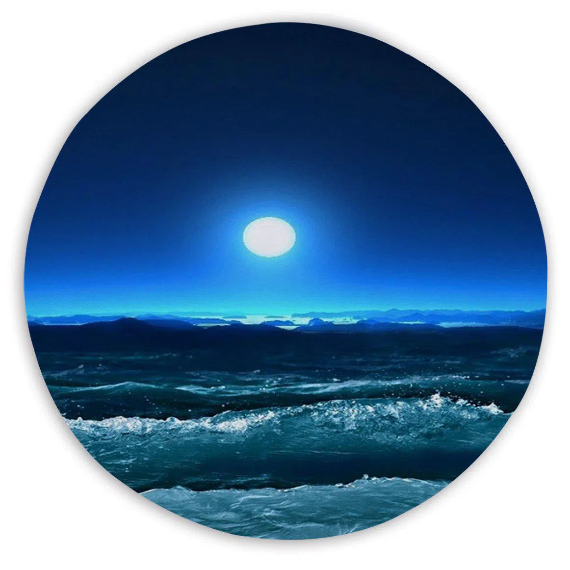 Moonlight Magic Round Sand Free Beach Towel - Quick Dry, Lightweight & Portable for Pool, Picnic, Travel & Outdoor Activities