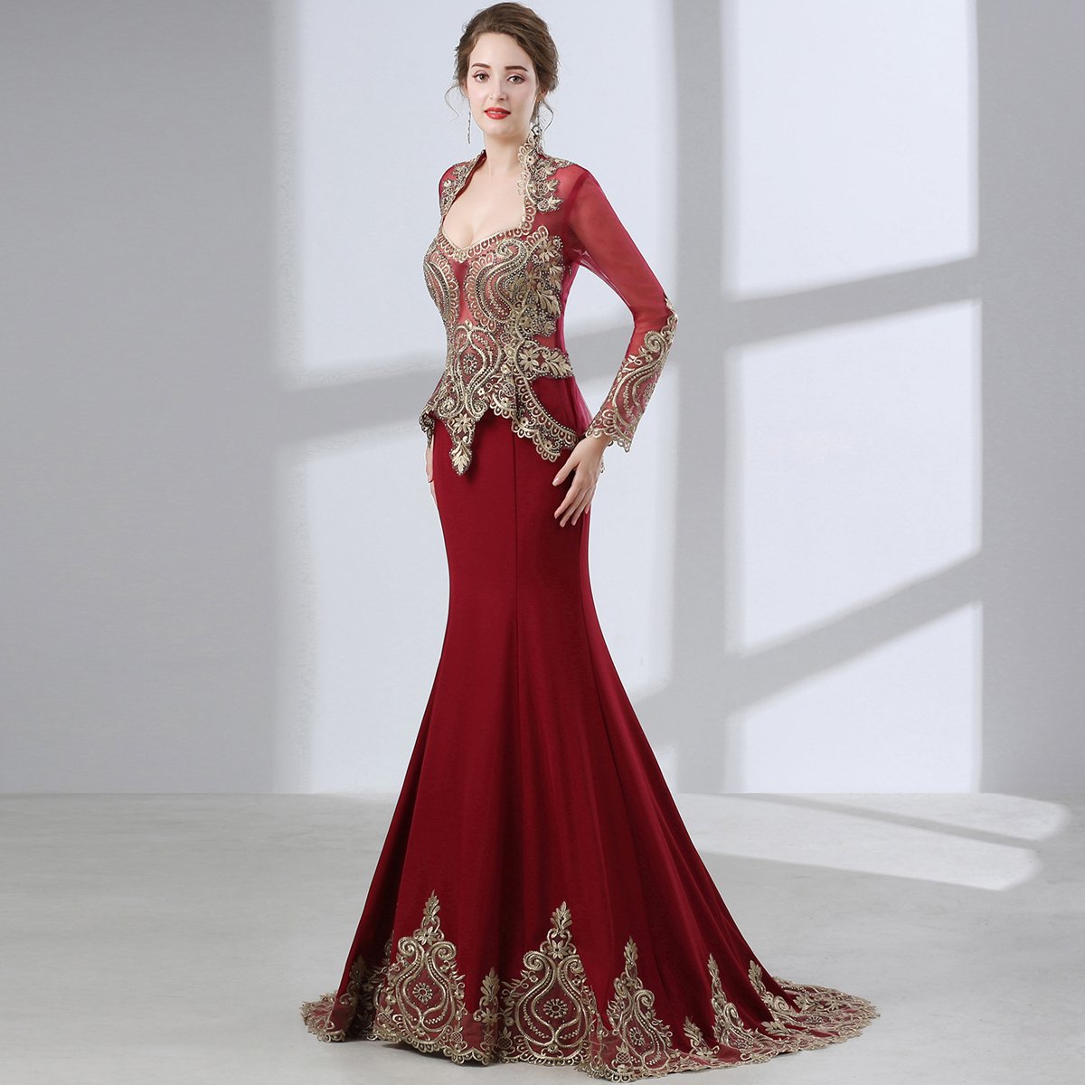 Elegant Gold Lace Mermaid Prom Dress for Women - Satin Wedding Gown with Tulle Cape | Perfect for Homecoming, Quinceañera & Formal Evening Events