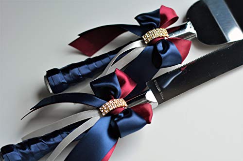 Navy & Burgundy