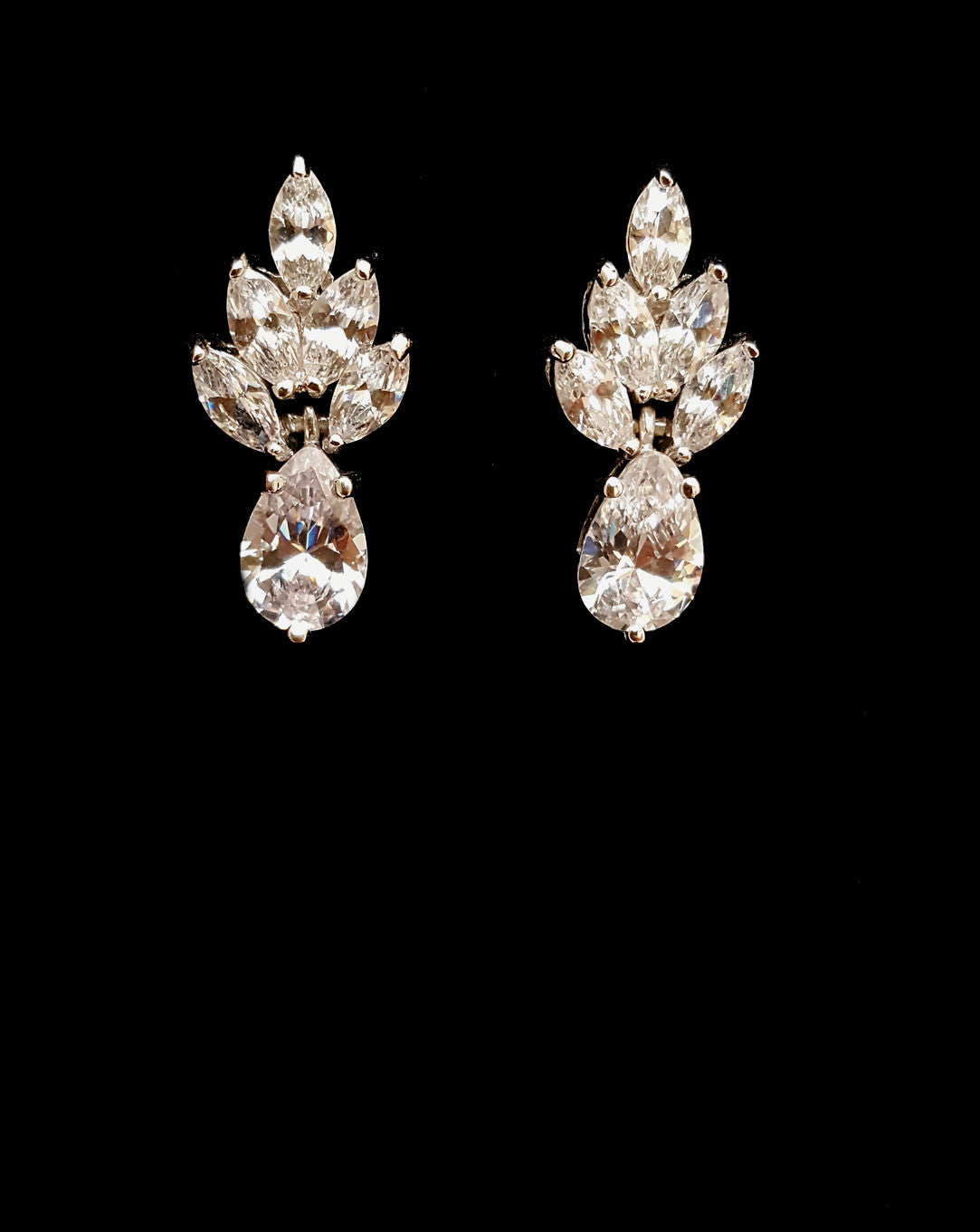 Elegant Bridal Earrings by Stephanie Browne - Queenie Collection | Perfect for Weddings, Prom & Special Occasions