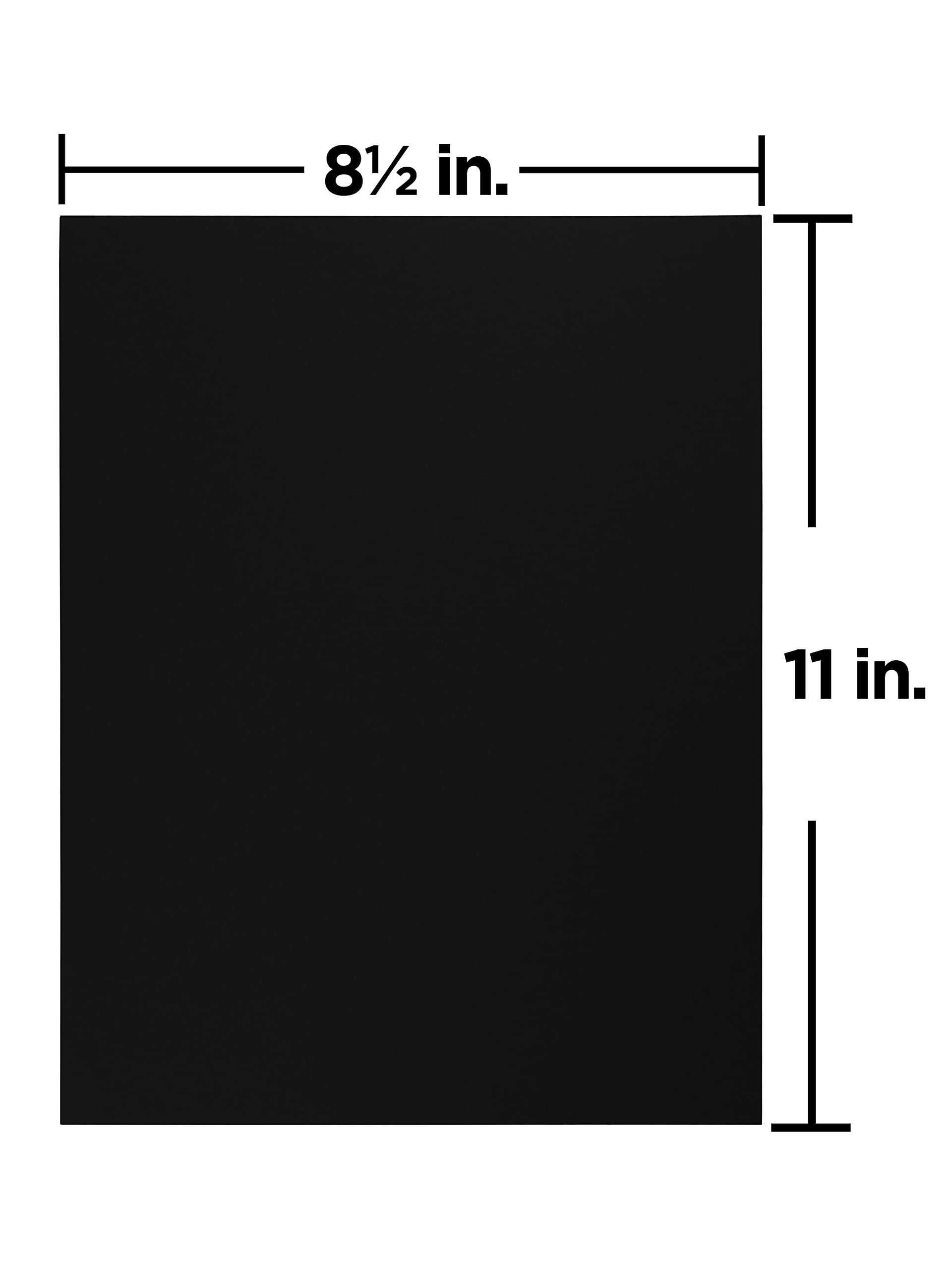 Premium JAM PAPER Matte 28lb Black Cardstock Paper - 8.5