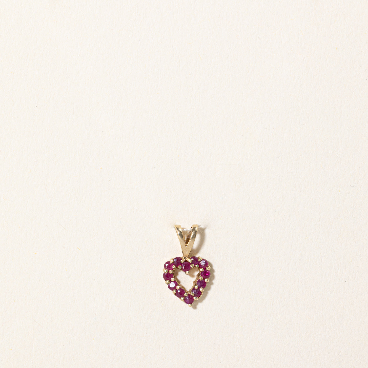0.36ctw Genuine Ruby Heart Pendant Necklace - 14K Gold Plated Sterling Silver Jewelry for Women - Perfect Gift for Valentine's Day, Anniversary & Romantic Occasions