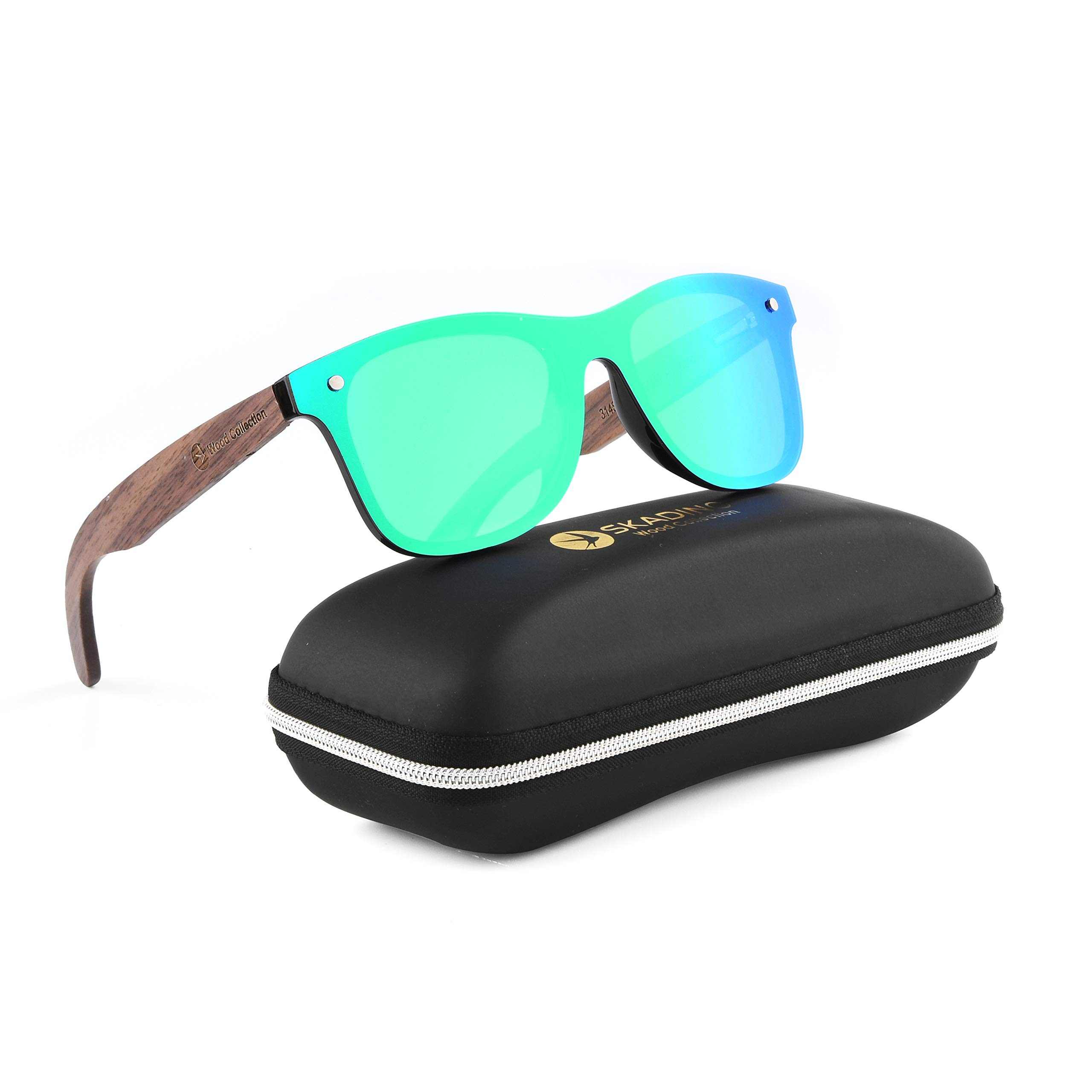 Polarized Wood Sunglasses for Men & Women - UV Protection, Lightweight & Stylish - Perfect for Driving, Outdoor Sports & Fashion Accessories