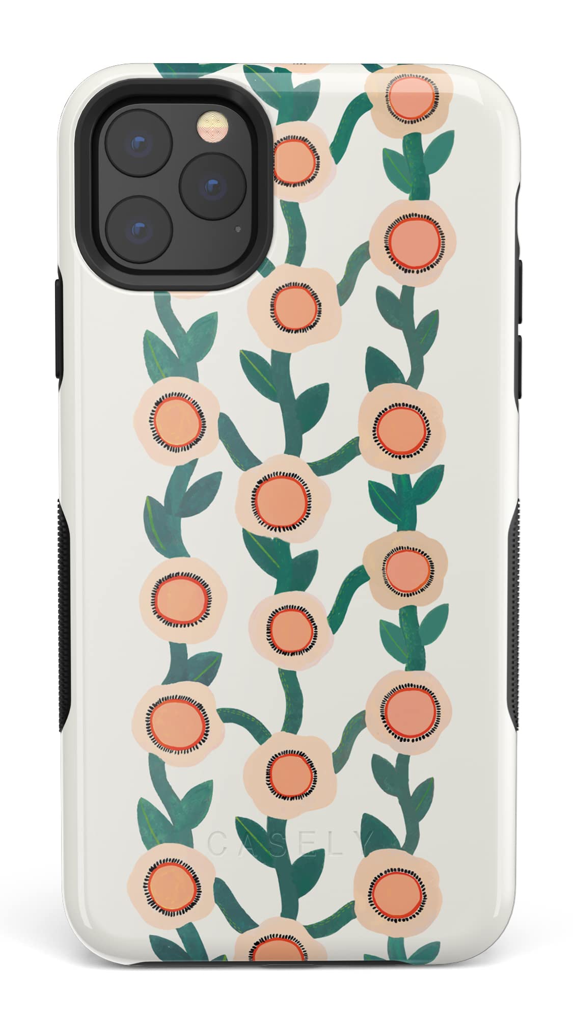 Casely iPhone 11 Pro Max Case - Floral Print Protective Cover with Shock Absorption | Slim Fit Phone Case for Women | Perfect for Daily Use, Work & Travel
