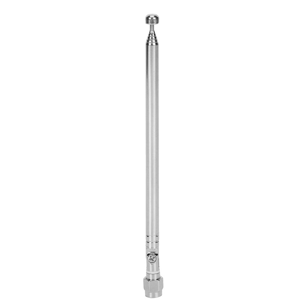 High Gain Telescopic SMA Male Antenna 40MHz-6GHz Adjustable Radio Aerial with Silver Alloy Connector for LimeSDR, Ham Radio, Walkie Talkie, and Wireless Communication - Perfect for Outdoor Activities, Emergency Preparedness, and DIY Electronics Projects