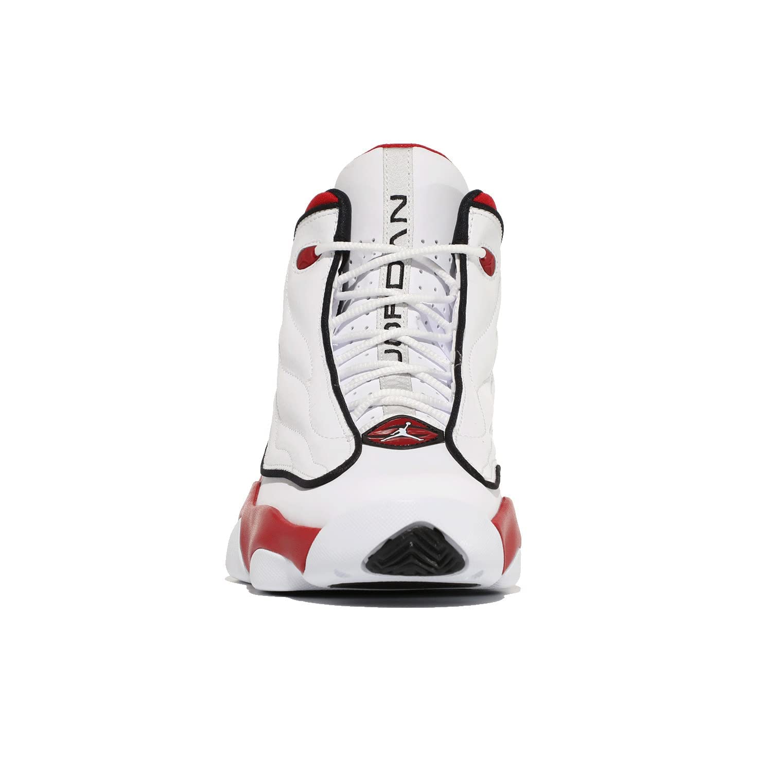 Jordan Pro Strong Basketball Shoes for Kids - White/Black/Gym Red - Size 5 Big Kid - Perfect for School, Training & Court Play