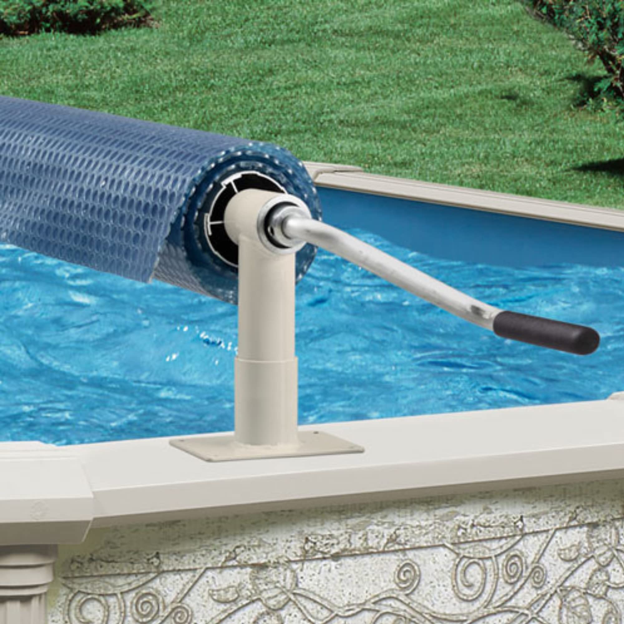 Feherguard APEX Solar Blanket Cover Reel System for 18 ft Above Ground Pools | Heavy Duty Pool Cover Roller | Easy Solar Blanket Storage | Perfect for Backyard, Inground & Outdoor Swimming Pools