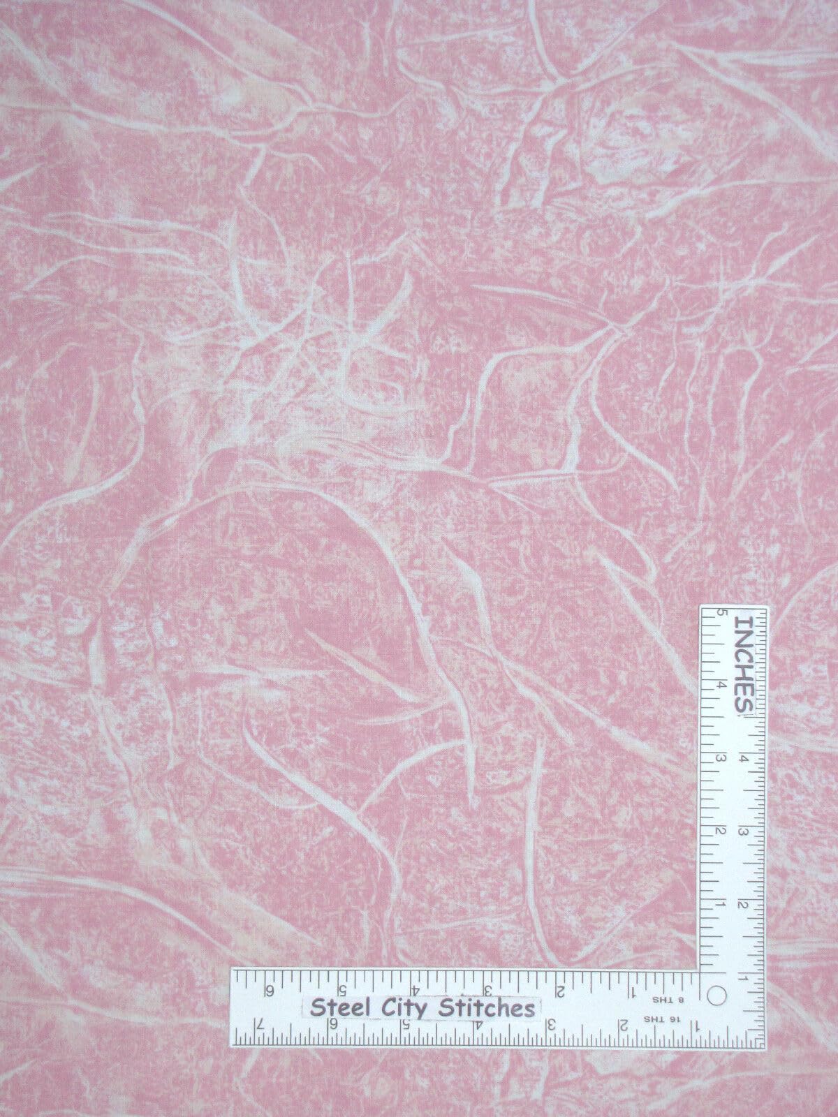 Premium 100% Cotton Tonal Blender Fabric - Pink & White Sewing Material by FlashPhoenix | 36