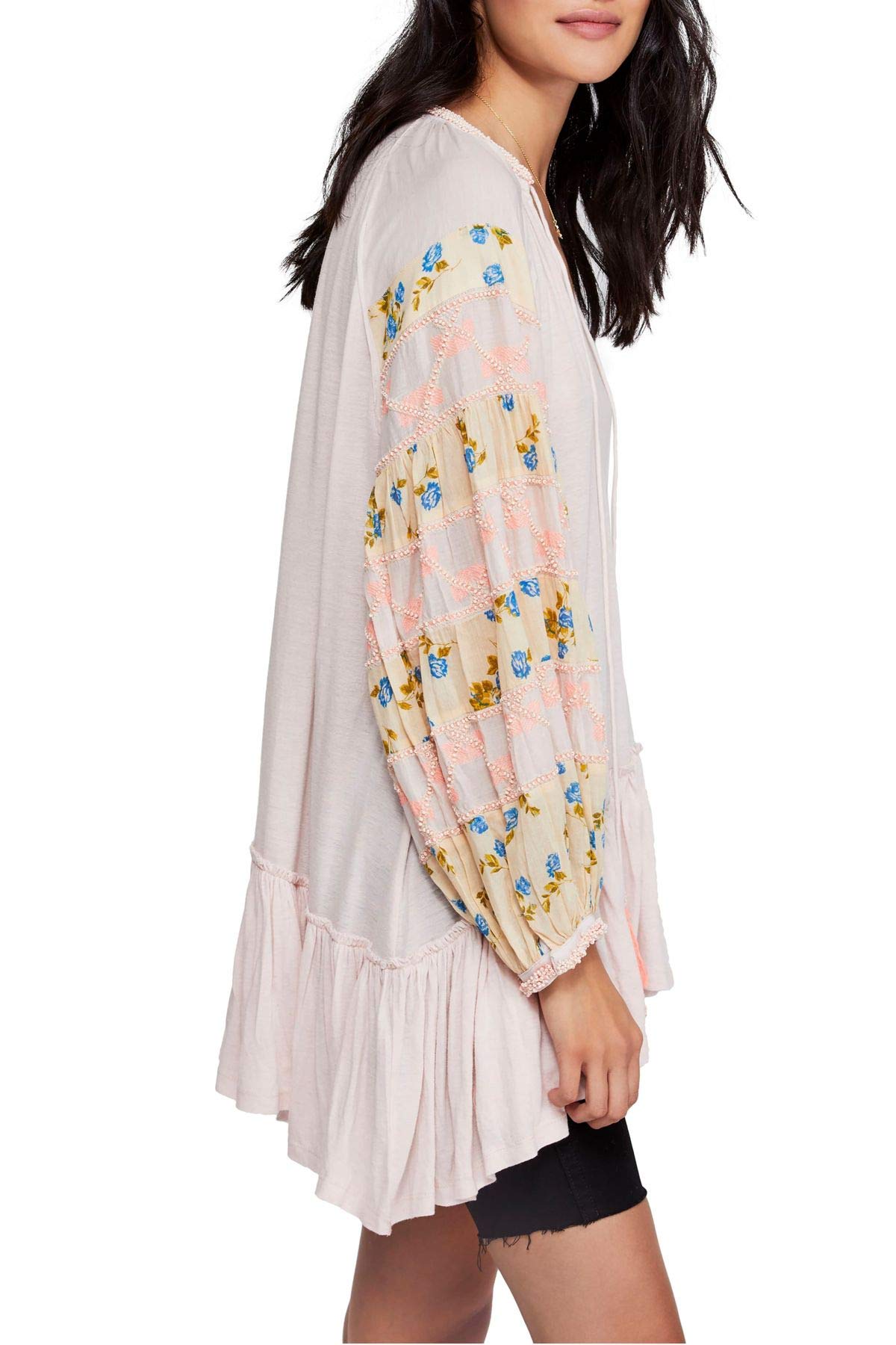 Free People Women's Mix It Up Tunic Dress - Flowy Boho Chic Long Sleeve Casual Dress for Women | Perfect for Beach, Music Festivals & Everyday Wear