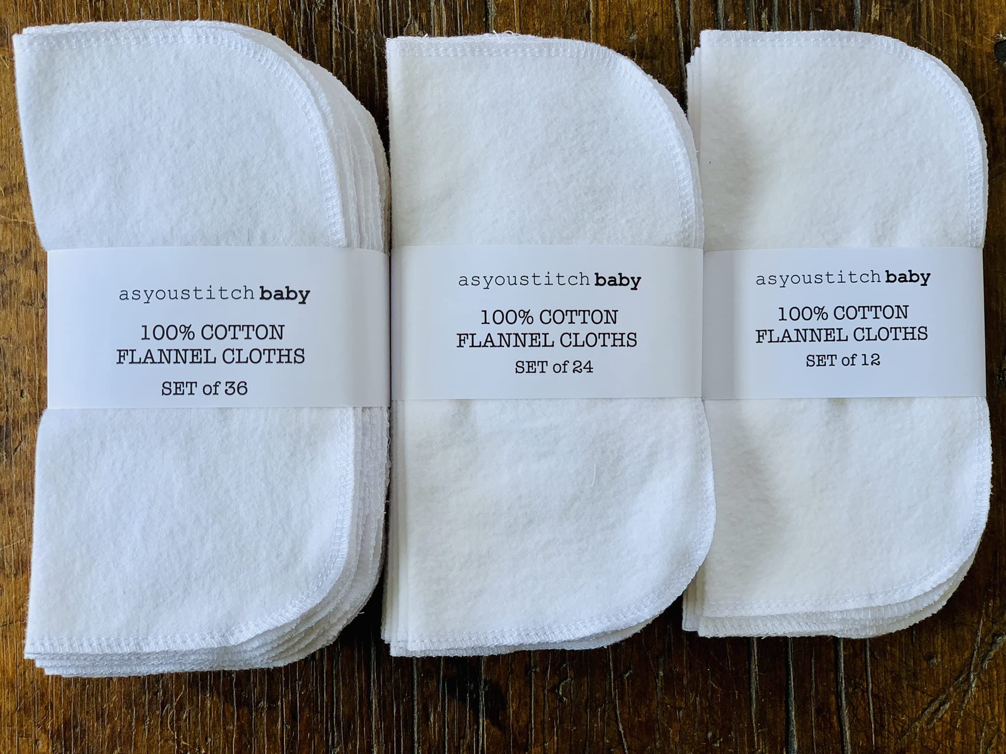Soft Reusable Baby Cloth Wipes - 24 Pack (8x8 Inches) | Eco-Friendly Washable Wipes for Diaper Changes, Face & Hand Cleaning | Perfect Baby Shower Gift & Sustainable Household Alternative to Paper Towels