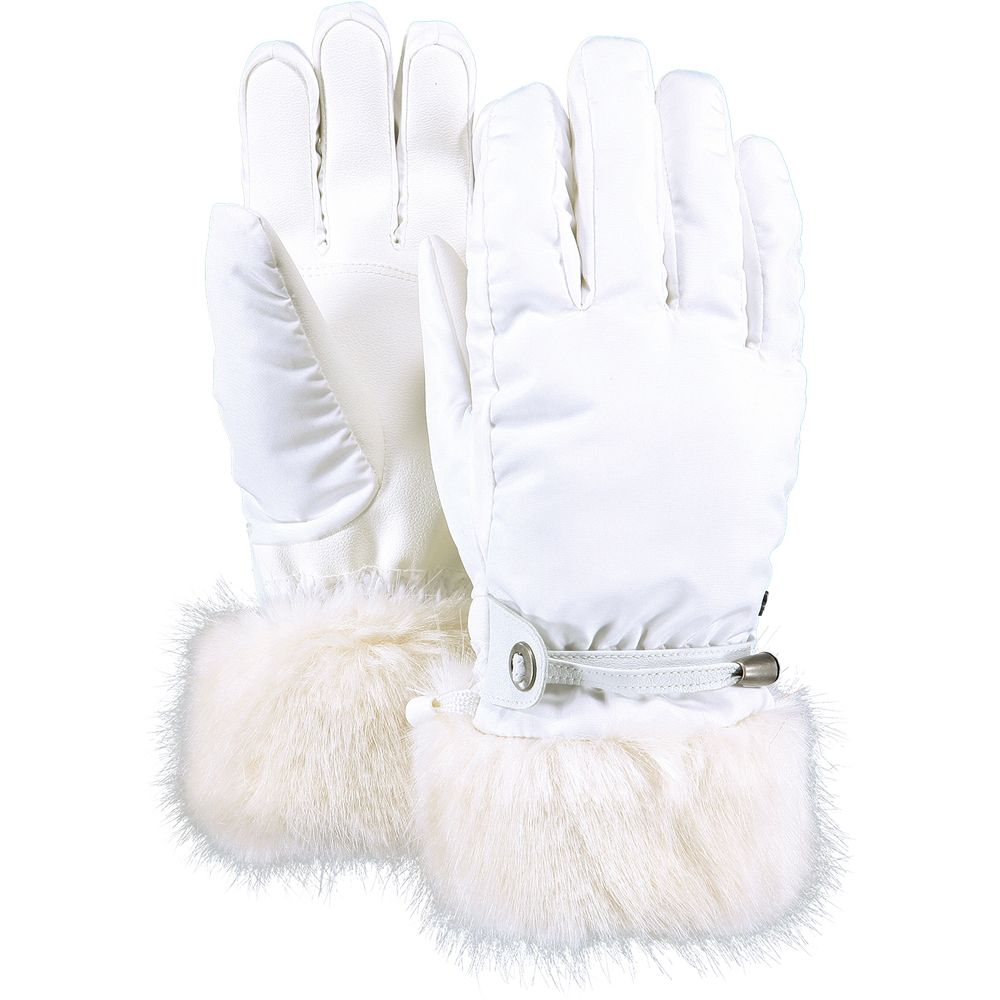 Barts Empire Ski Gloves - Waterproof Winter Gloves for Men & Women - Warm Thermal Insulated Snow Gloves for Skiing, Snowboarding & Outdoor Activities (White)