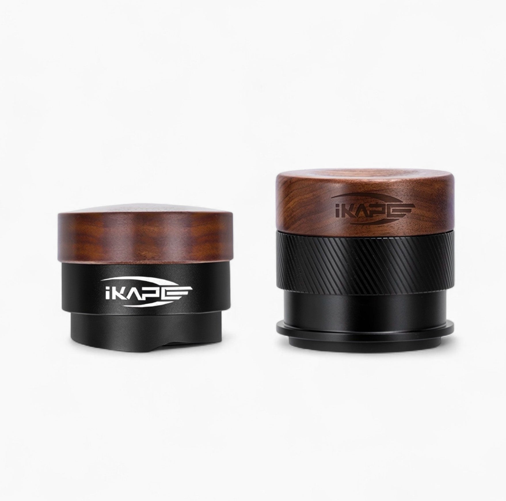 Premium Black Edition Wooden Coffee Tamper & Distributor - Barista Tool for Espresso Machine, Perfect for Home & Professional Coffee Brewing