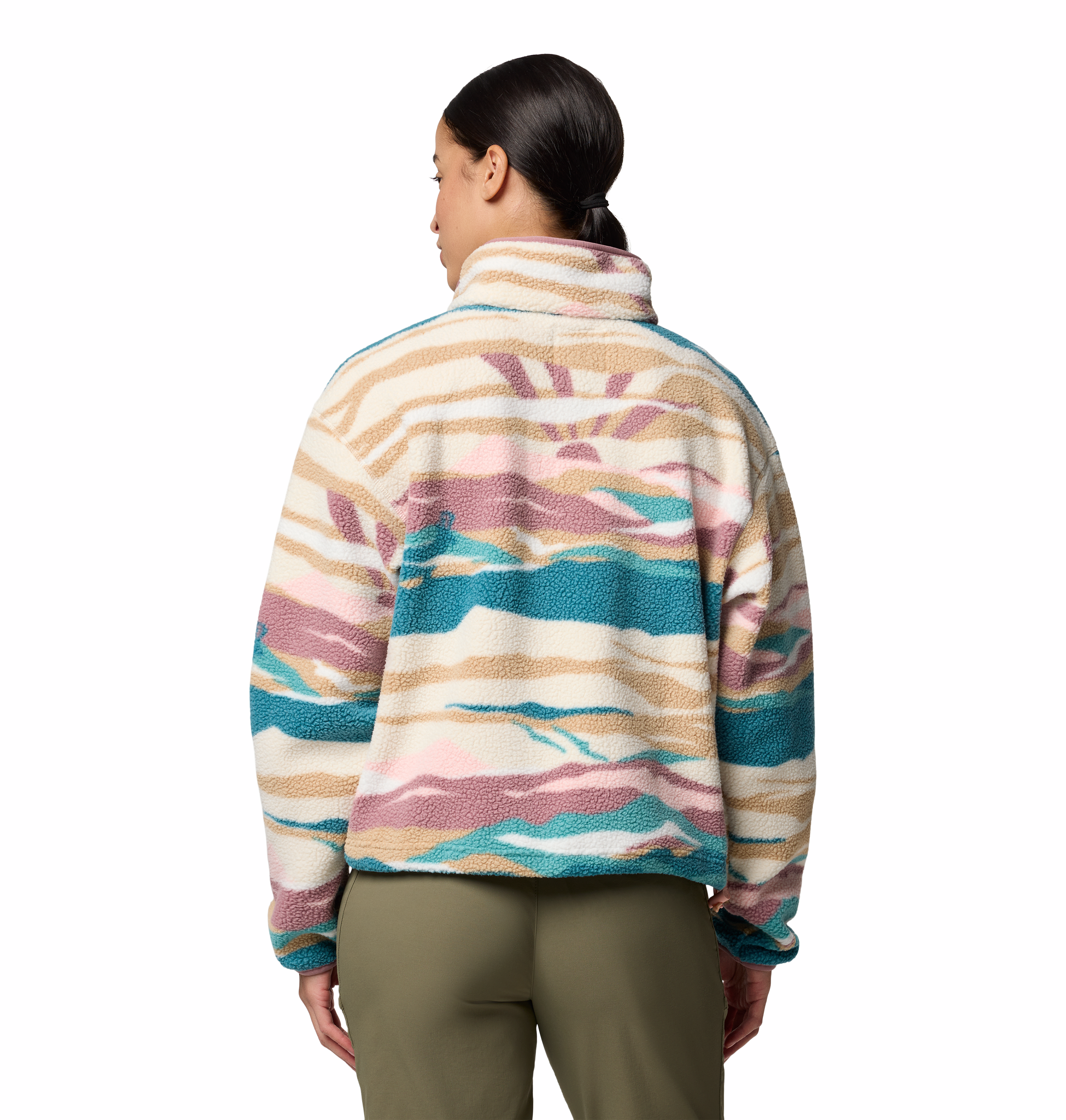Columbia Helvetia™ II Printed Cropped Half Snap Women's Shirt - Lightweight Outdoor Hiking & Travel Top for Active Lifestyles
