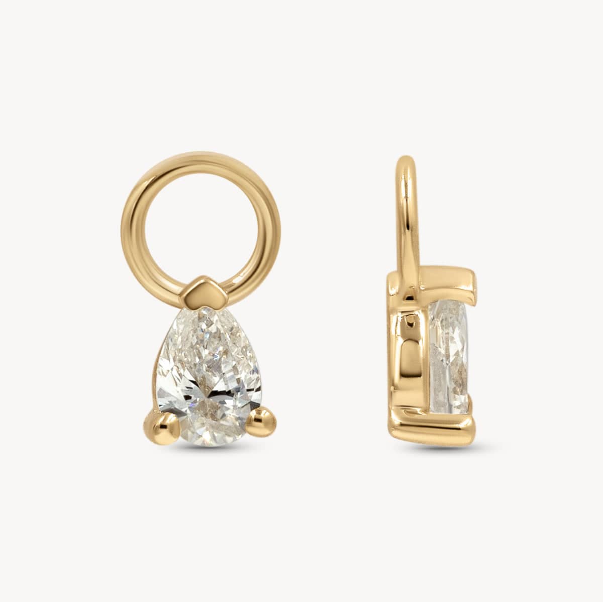 Mini Birthstone Huggie Charms - Dainty Sterling Silver Earrings for Women | Perfect for Everyday Wear, Gifts & Special Occasions
