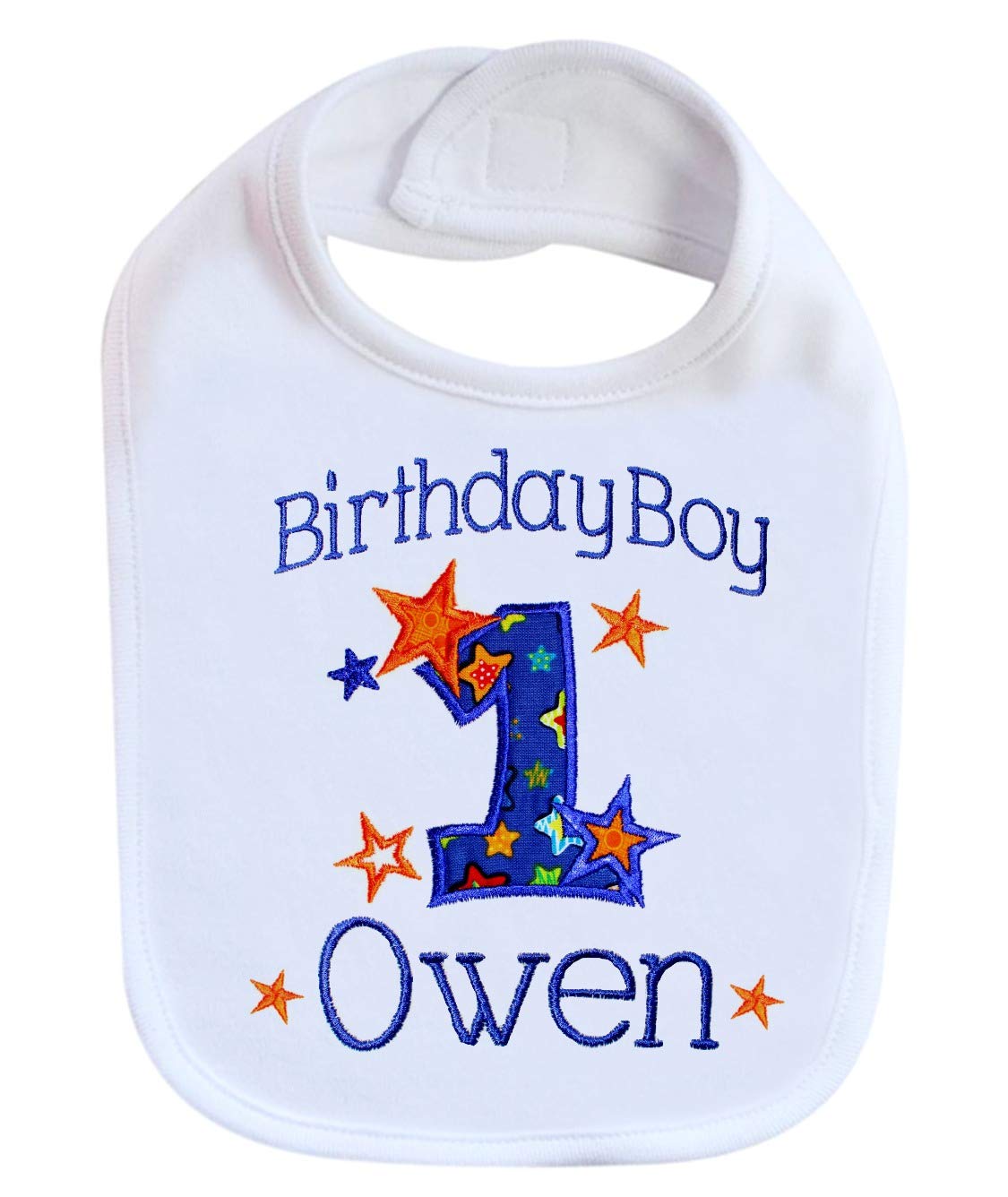 Personalized 1st Birthday Bib for Boys - Custom Name Smash Cake Bib | Perfect for Baby's First Birthday Party & Cake Smashing Photos
