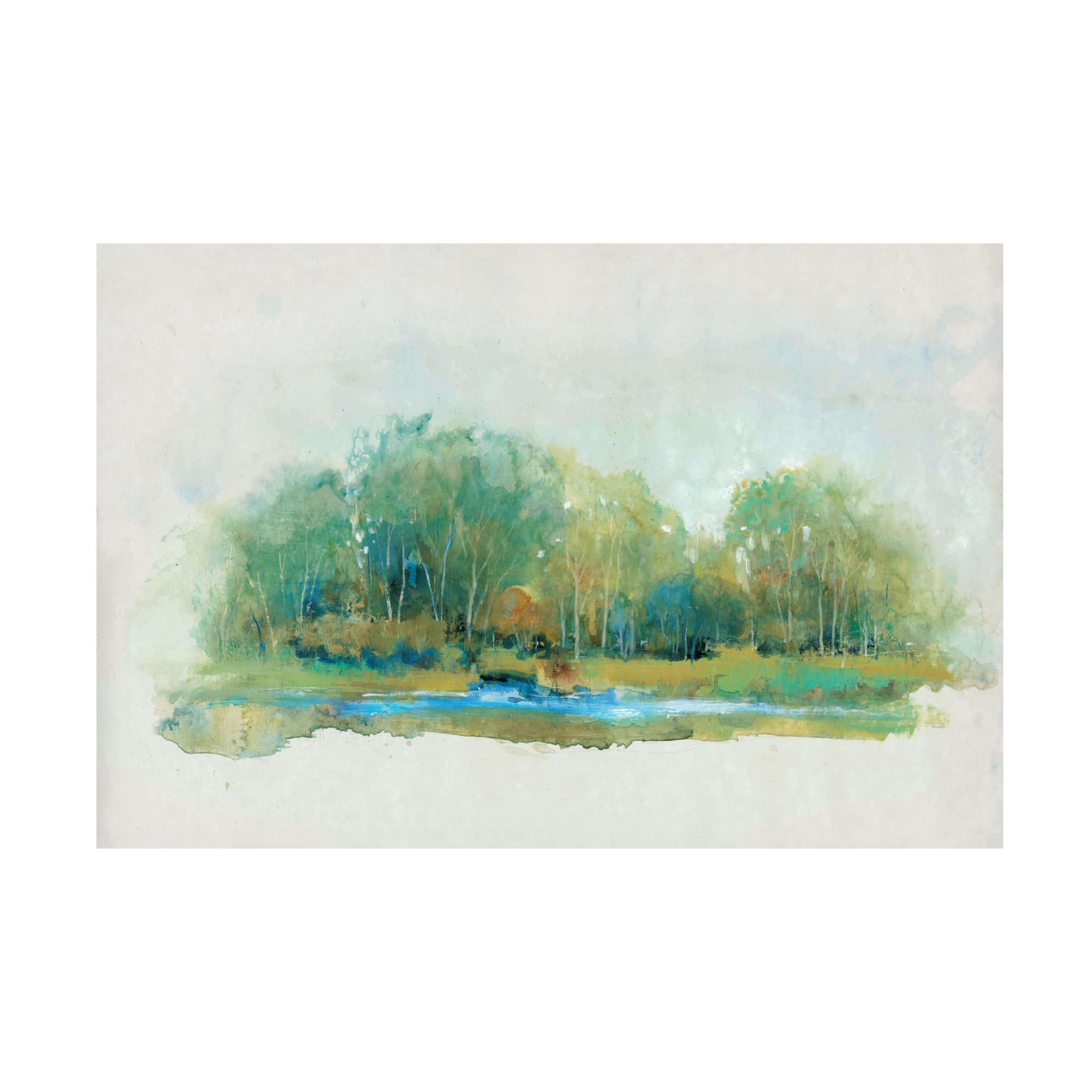 Trademark Fine Art 'Forest Vignette II' Canvas Wall Art by Tim O'Toole - Nature Landscape Painting for Living Room, Bedroom & Office Decor