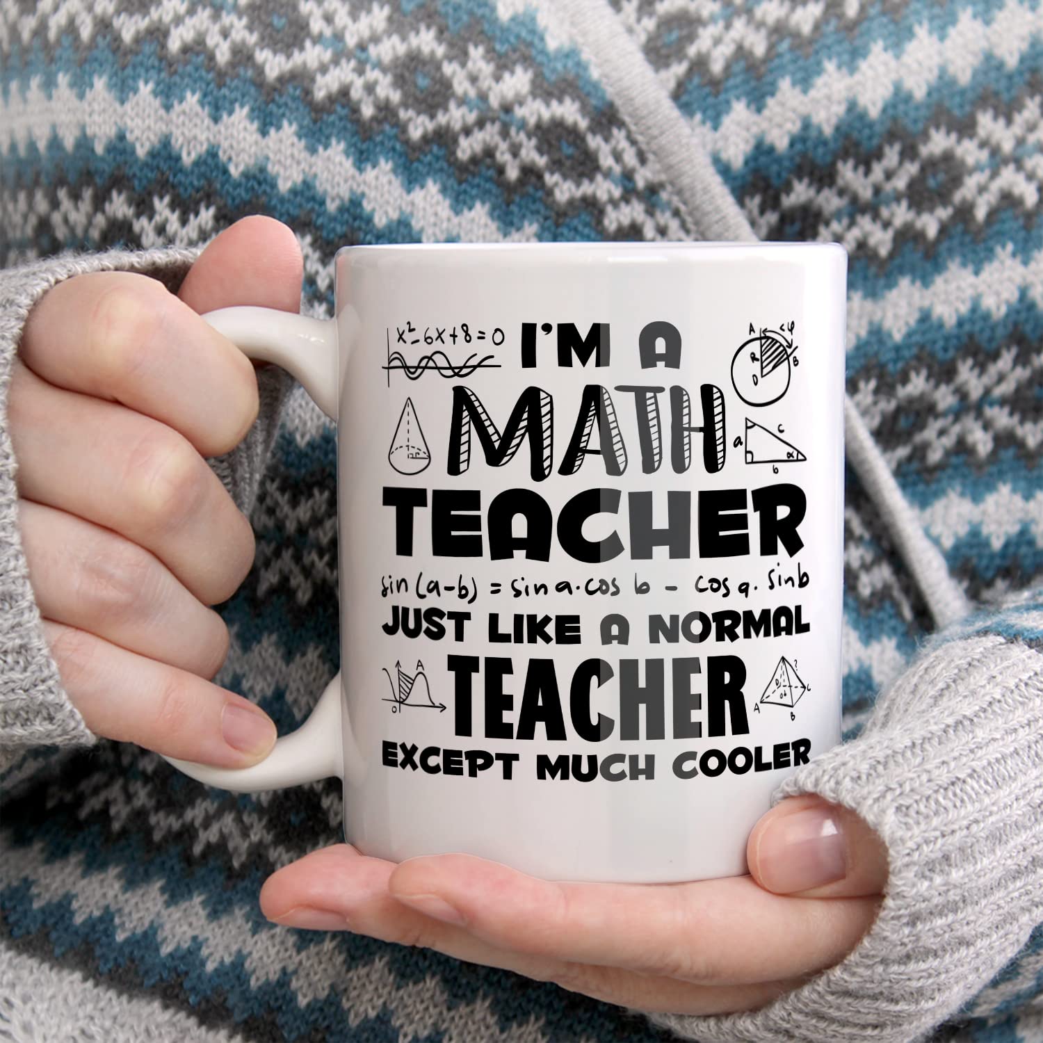Funny Math Teacher Coffee Mug 11oz - Perfect Gift for Educators & Coworkers - Birthday & Appreciation Week