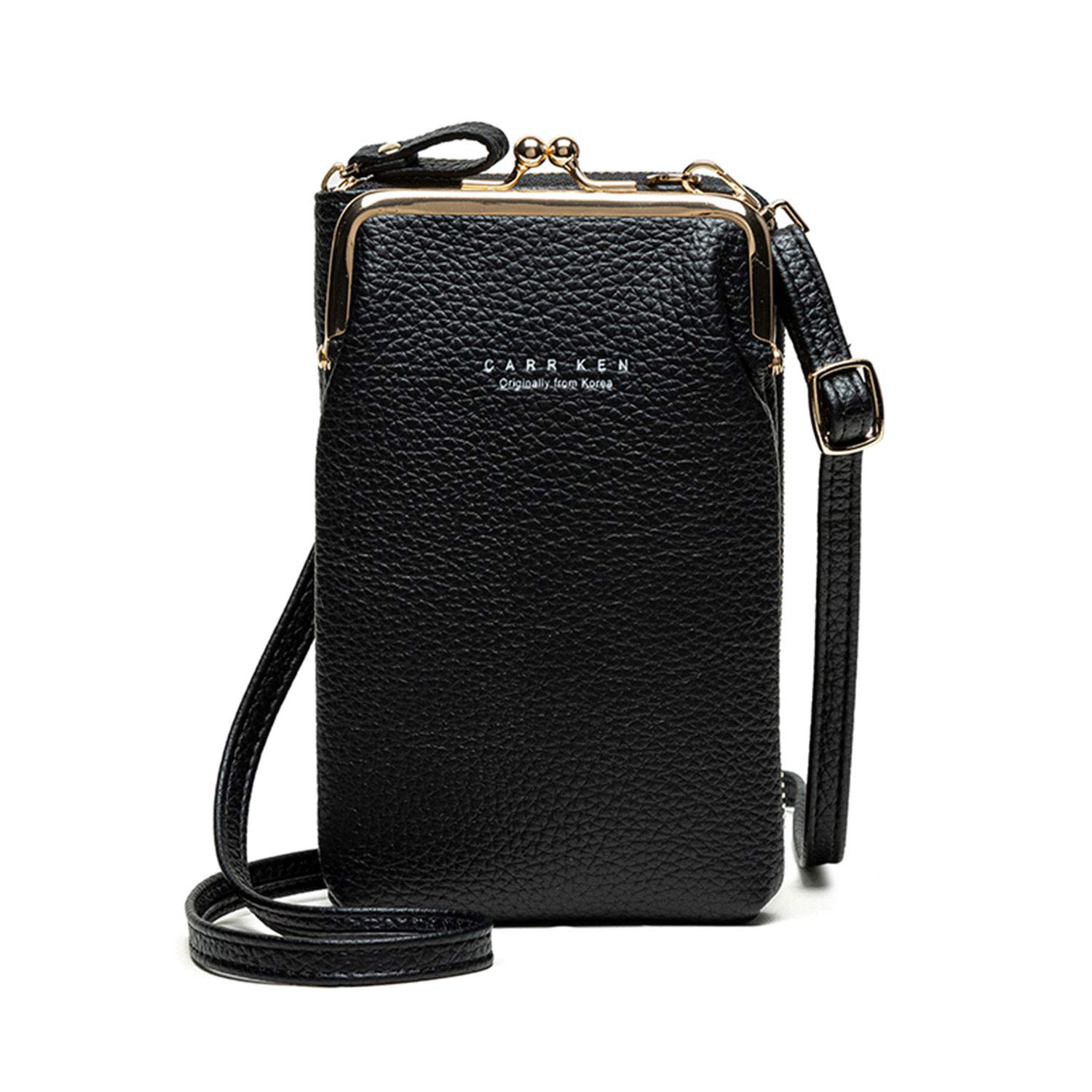 SUKUTU Lightweight Crossbody Phone Purse for Women - Genuine Leather Touch Screen Wristlet with Card Holder - Perfect for Shopping, Travel & Everyday Use