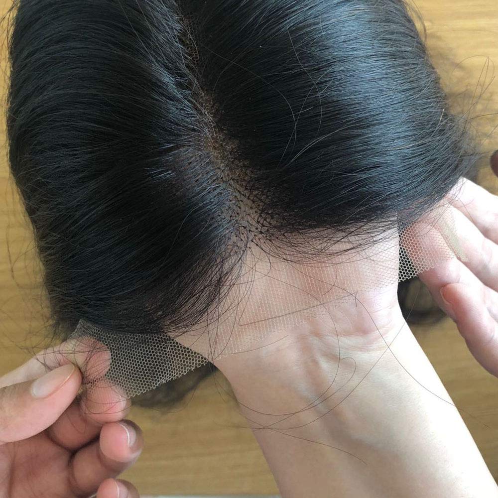 5x5 Lace Front Human Hair Wig - Brazilian Remy Body Wave 24 Inch with HD Skin Color Lace | Pre Plucked Bleached Knots & Deep Parting for Natural Look | Perfect for Daily Wear, Cosplay & Special Occasions