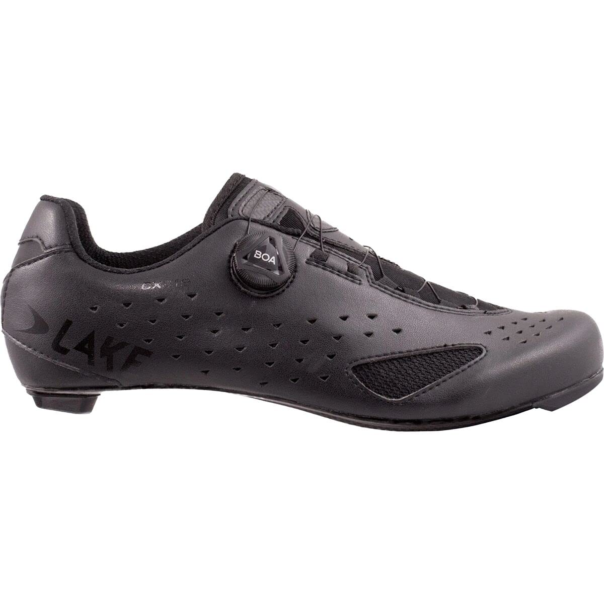 Lake Cx219 Men's Cycling Shoes - Black/Black, Size 43 | Road Bike & Indoor Cycling | Perfect for Training & Racing