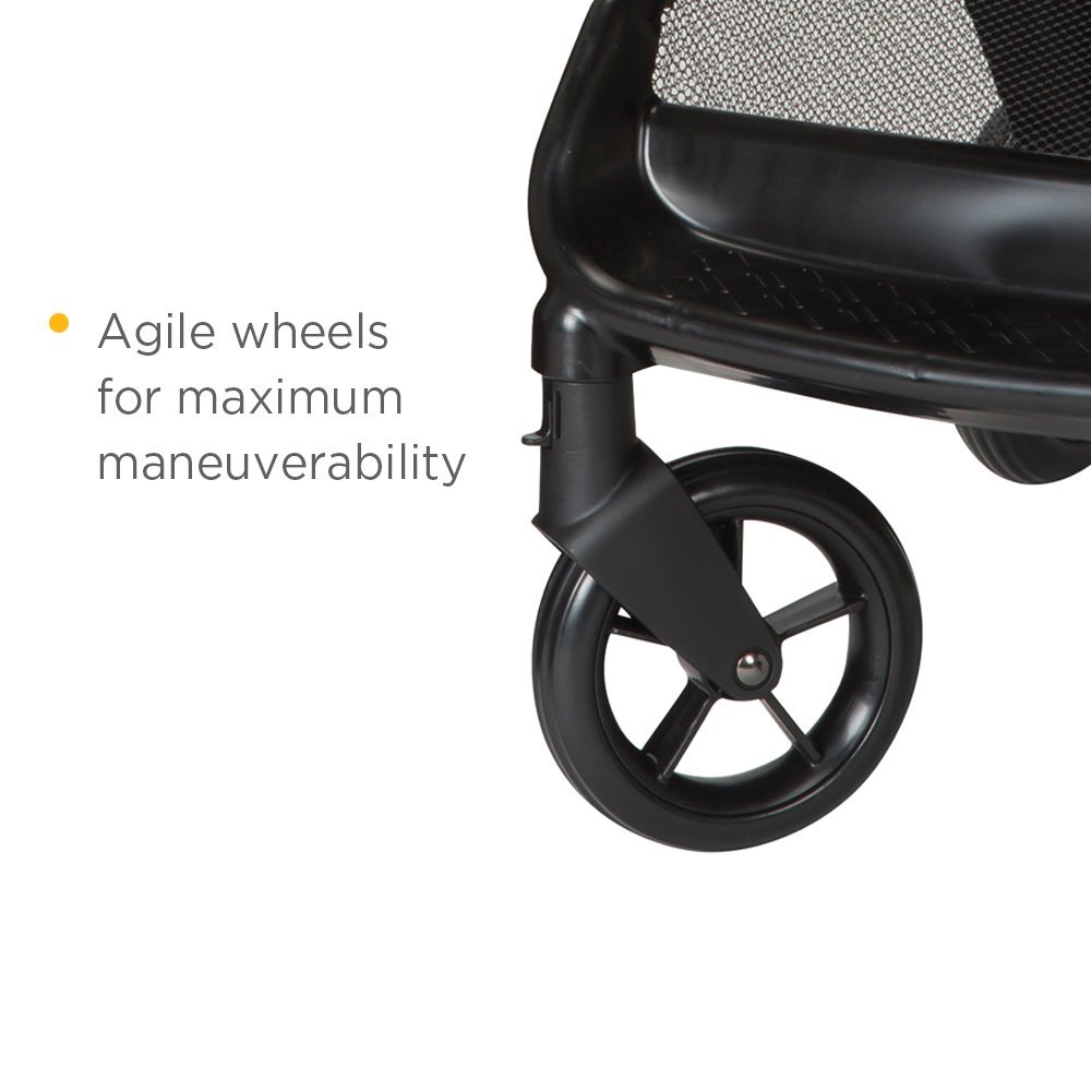 Safety 1st Smooth Ride Travel System Stroller & OnBoard™ FLX Car Seat Combo - Lightweight Infant Stroller with Car Seat for Newborns, Black Cherry | Perfect for Travel, Shopping & Daily Outings