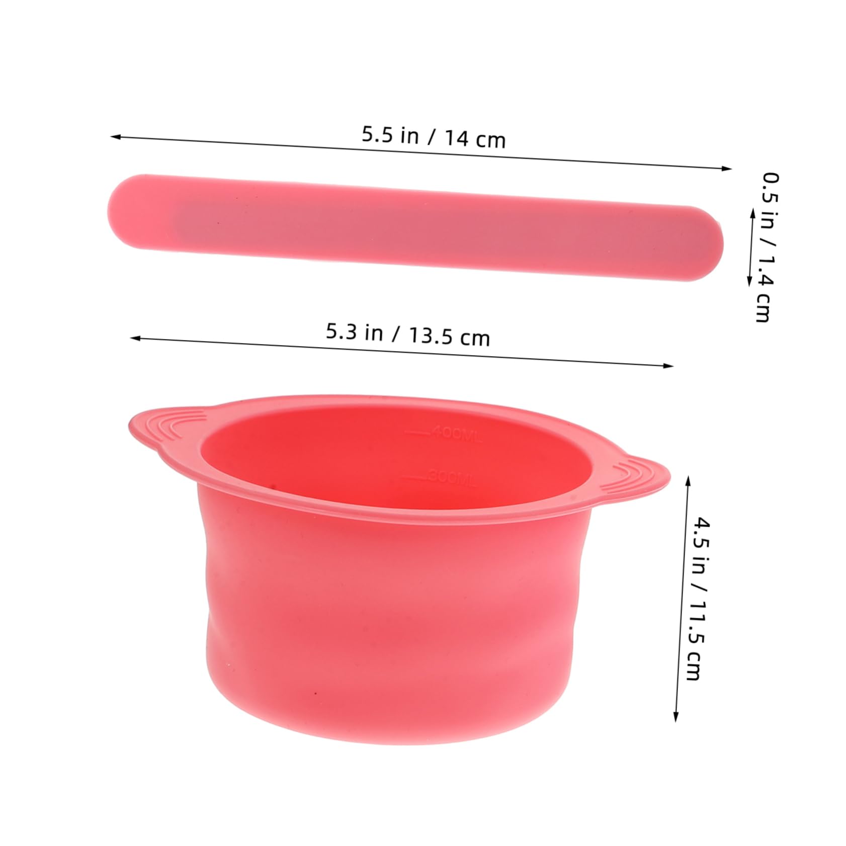 Didiseaon 4-Pack Silicone Wax Bowl Liners - Non-Stick, Reusable & Foldable Wax Warmer Replacement with Wax Spatula Sticks - Perfect for Hair Removal, Eyebrow Shaping & DIY Waxing at Home - Pink